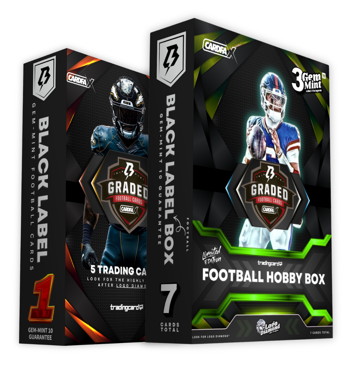 Short Print Slabs — Football Hobby Box, Black Label Limited Edition