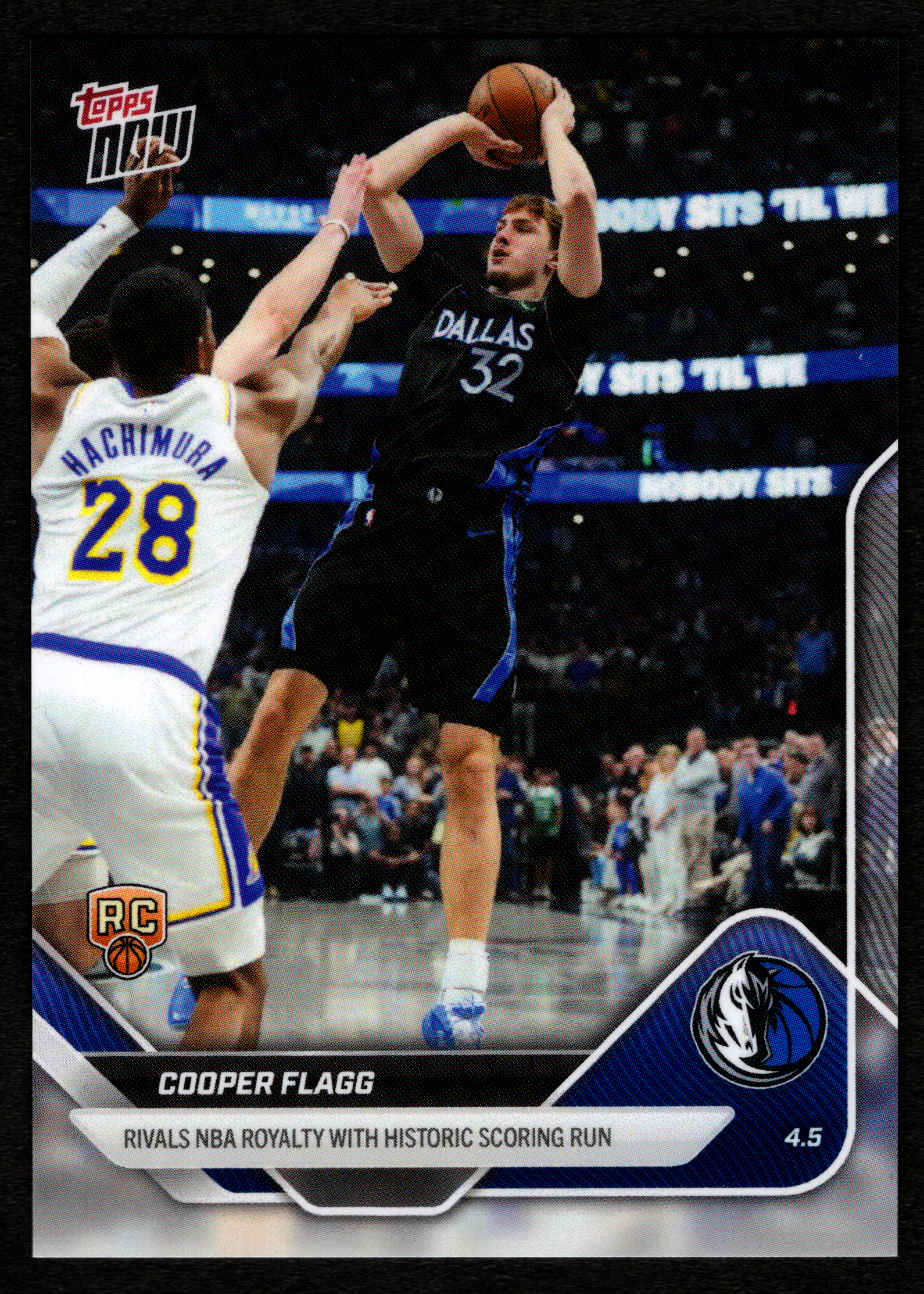 Cooper Flagg 2026 Topps Now — CardFax 10