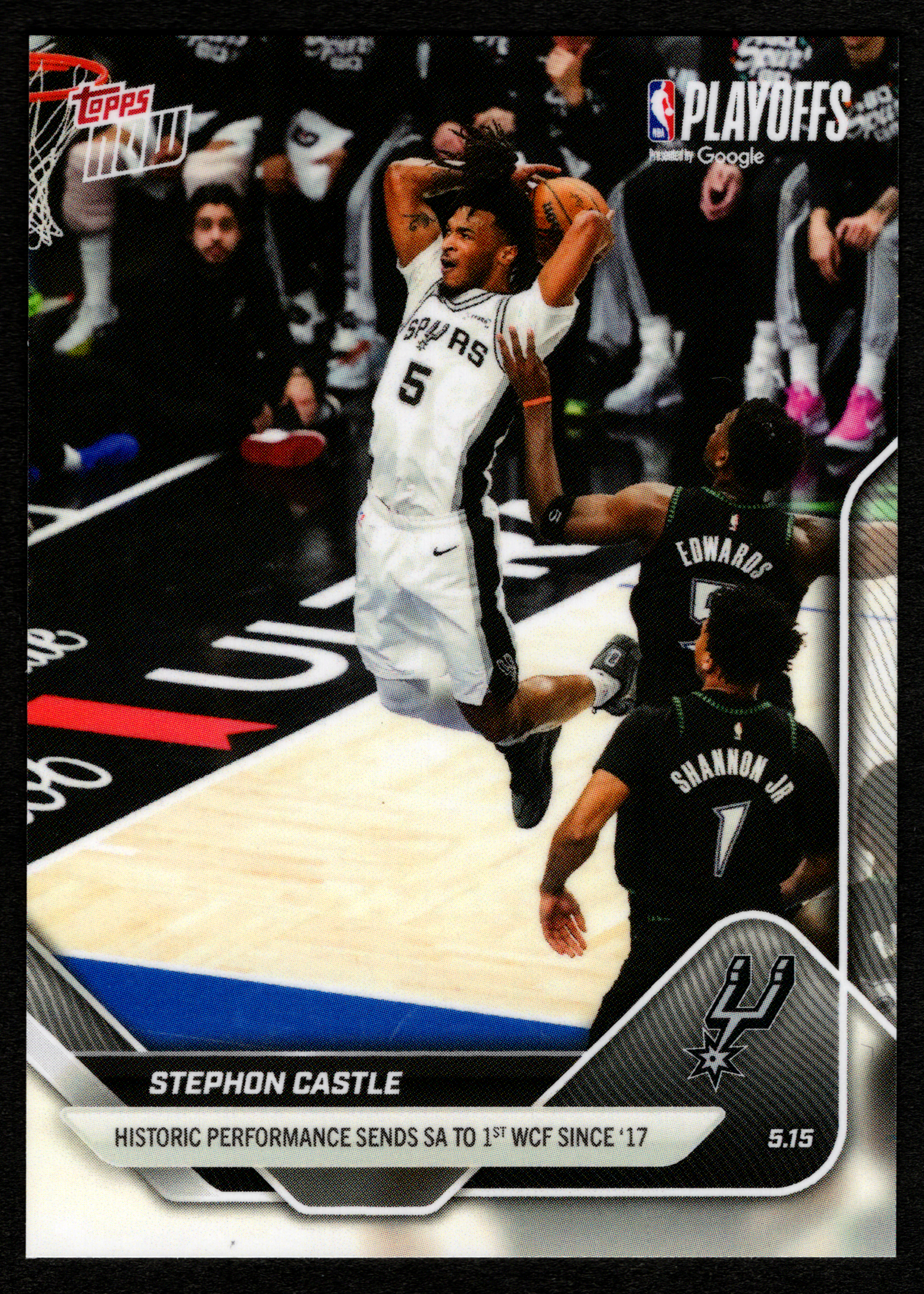 Stephon Castle 2026 NBA Playoffs — CardFax 10