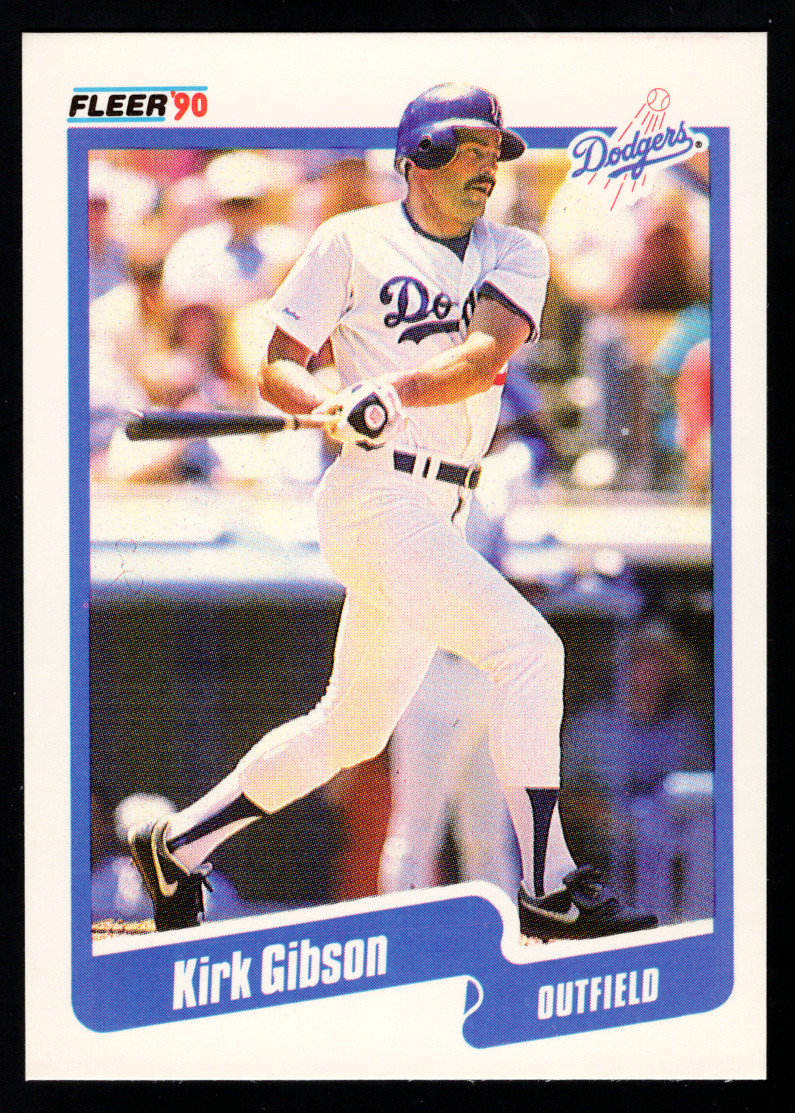 Kirk Gibson 1990 Fleer — CardFax 8