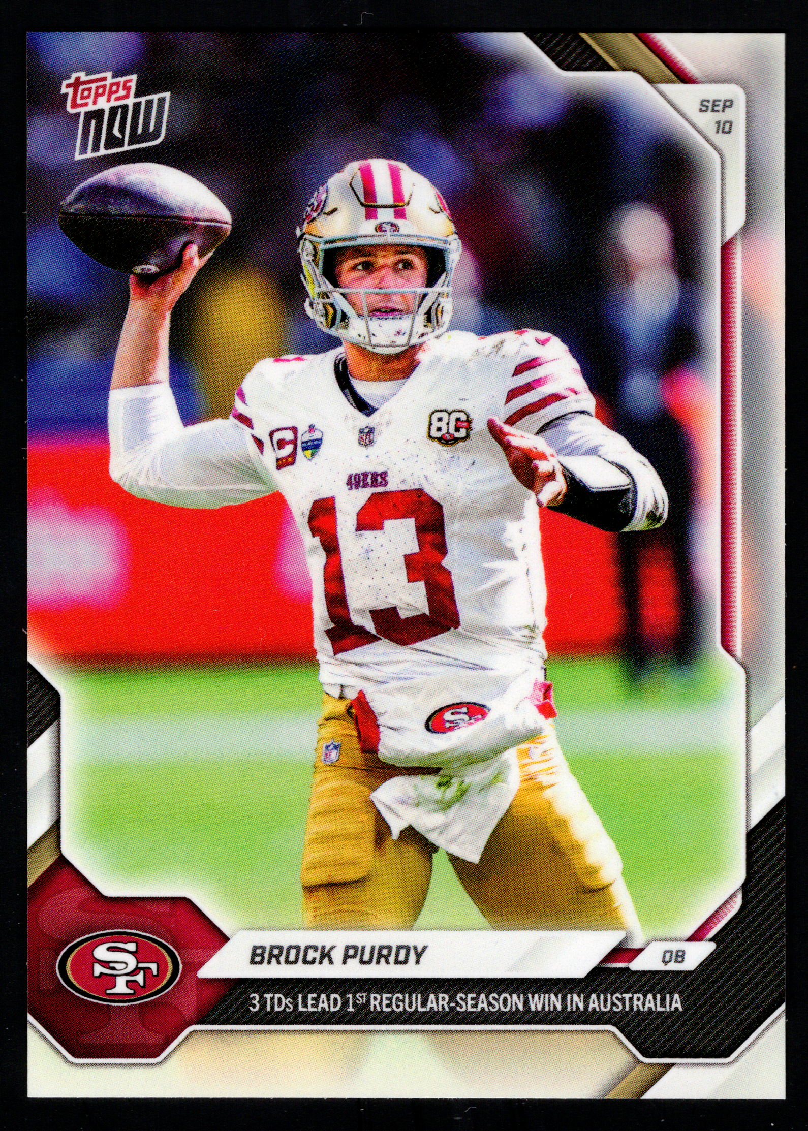 Brock Purdy graded 10