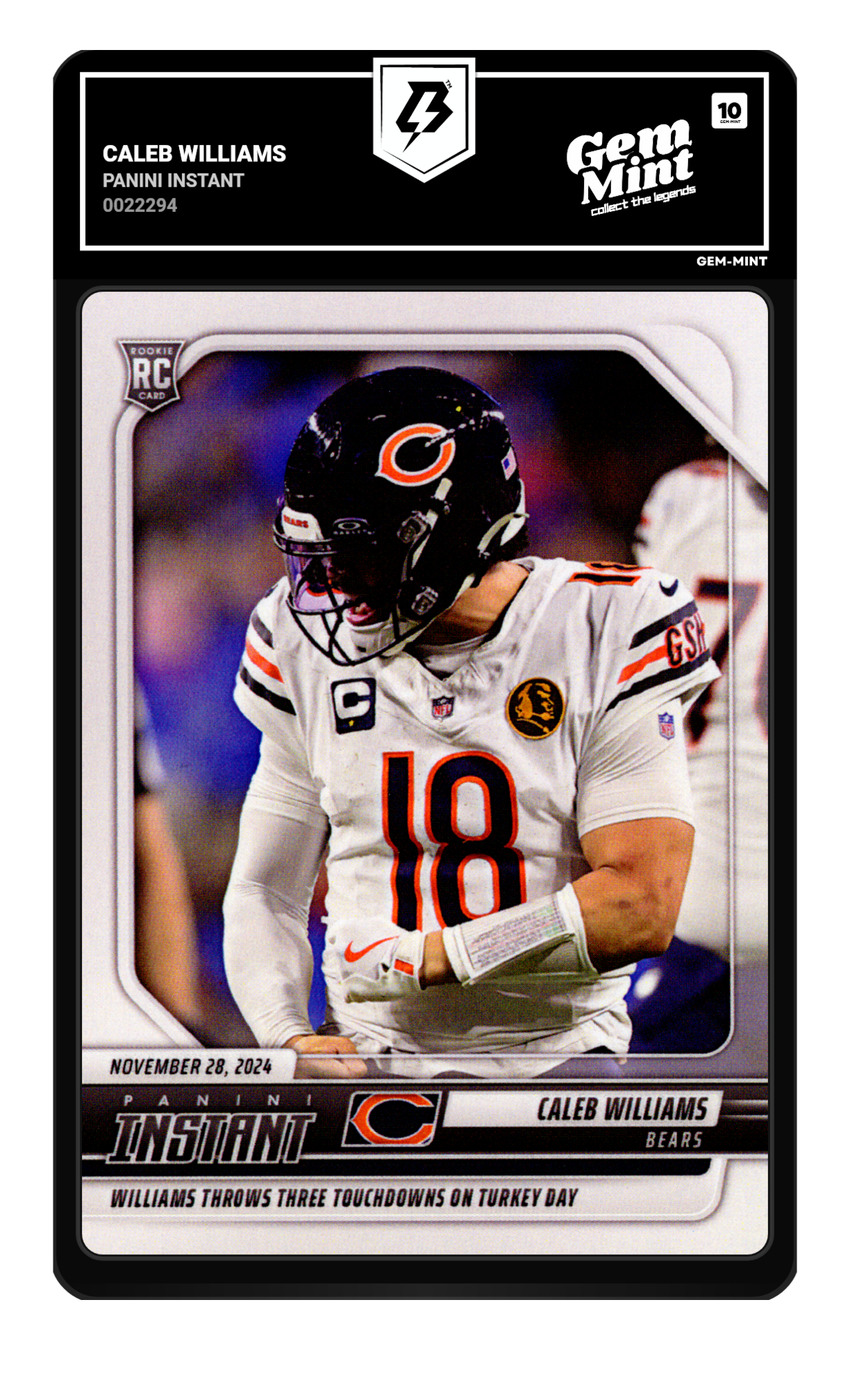 Caleb Williams graded 10