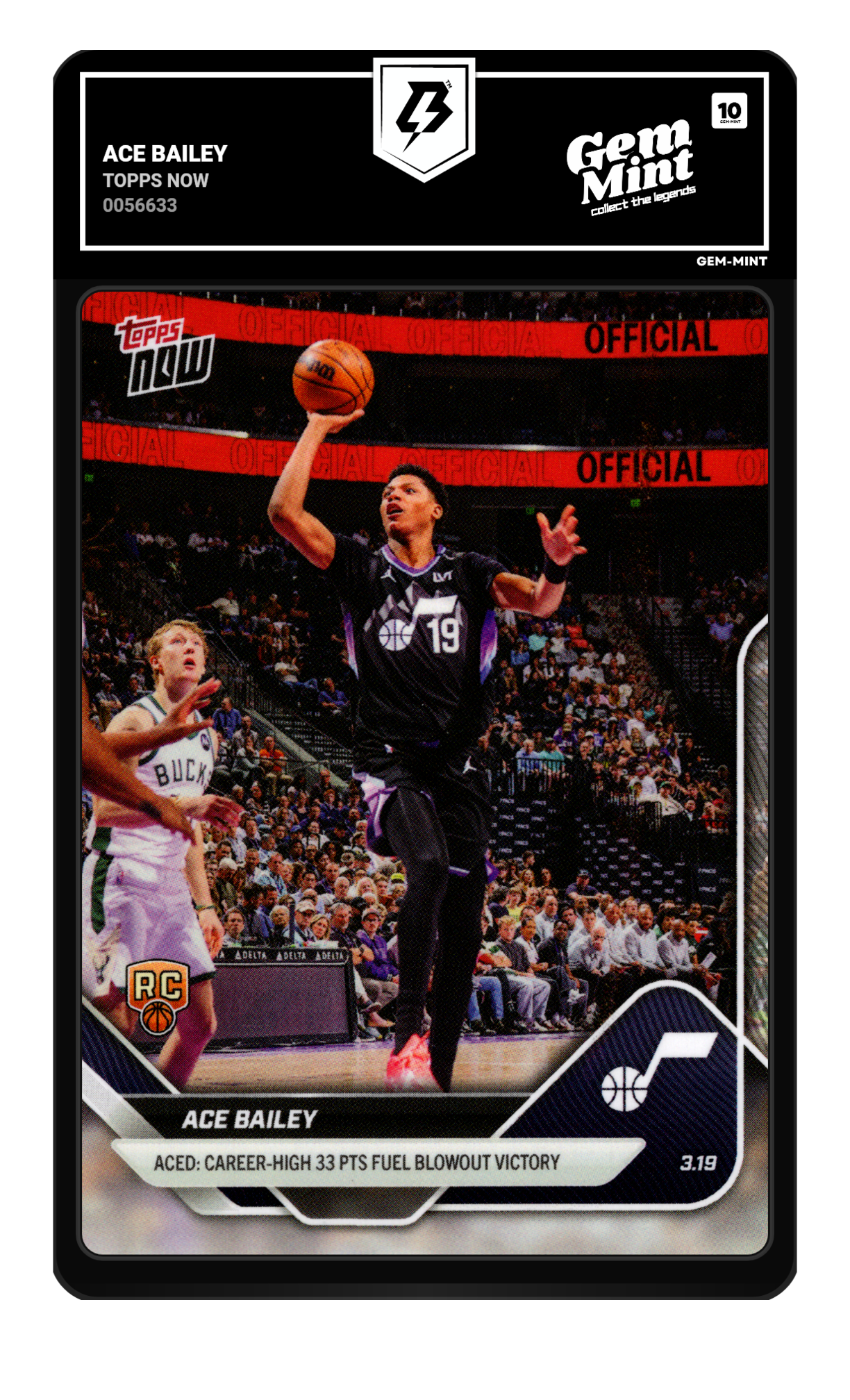 Ace Bailey graded 10