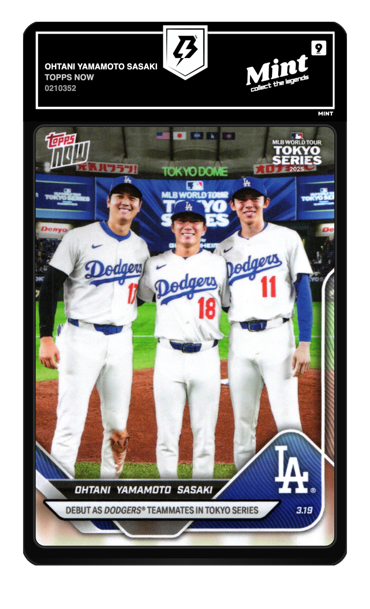 Ohtani Yamamoto Sasaki graded 9