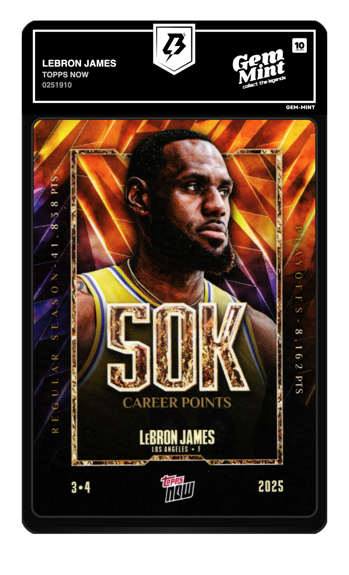 LeBron James graded 10