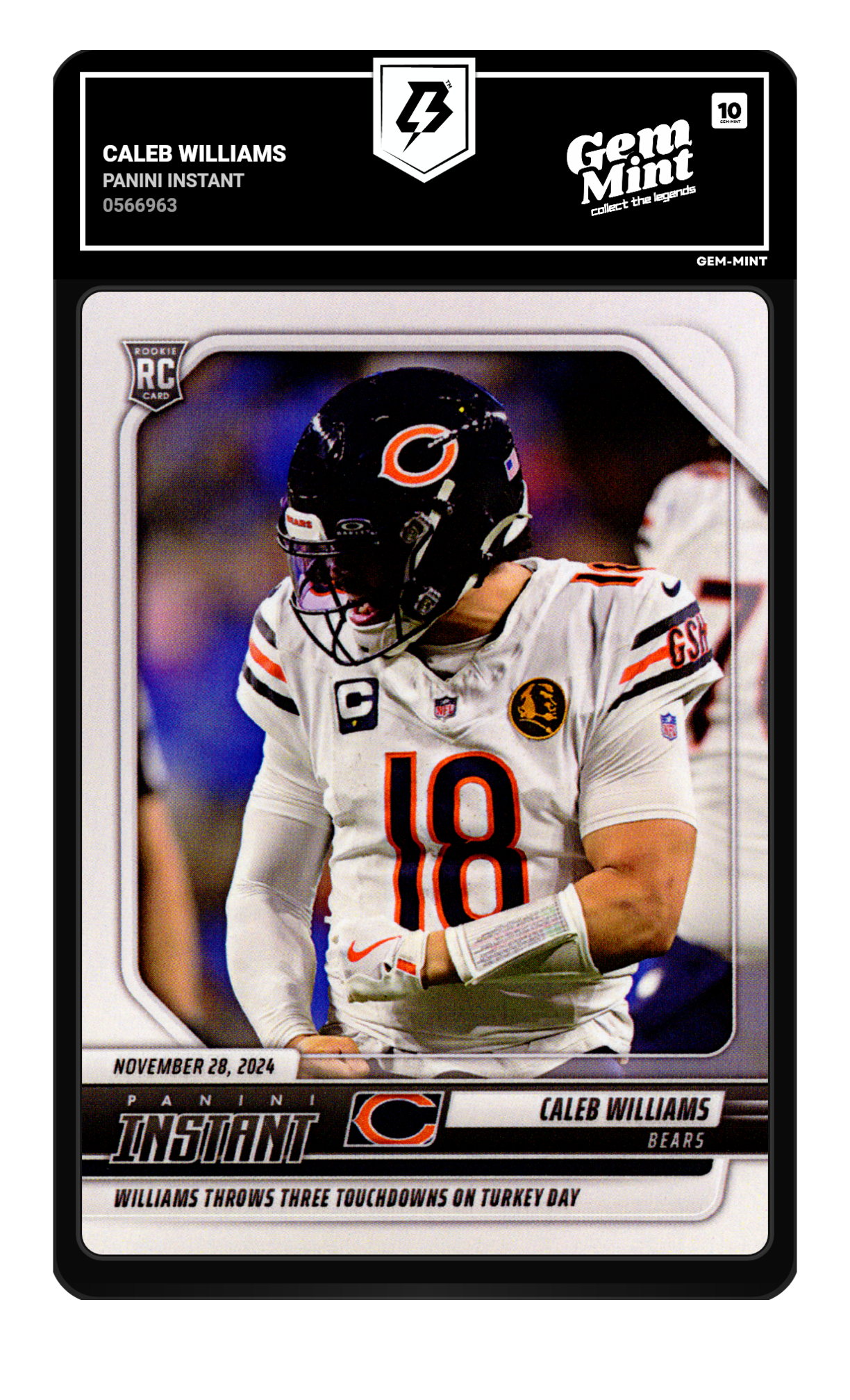 Caleb Williams graded 10