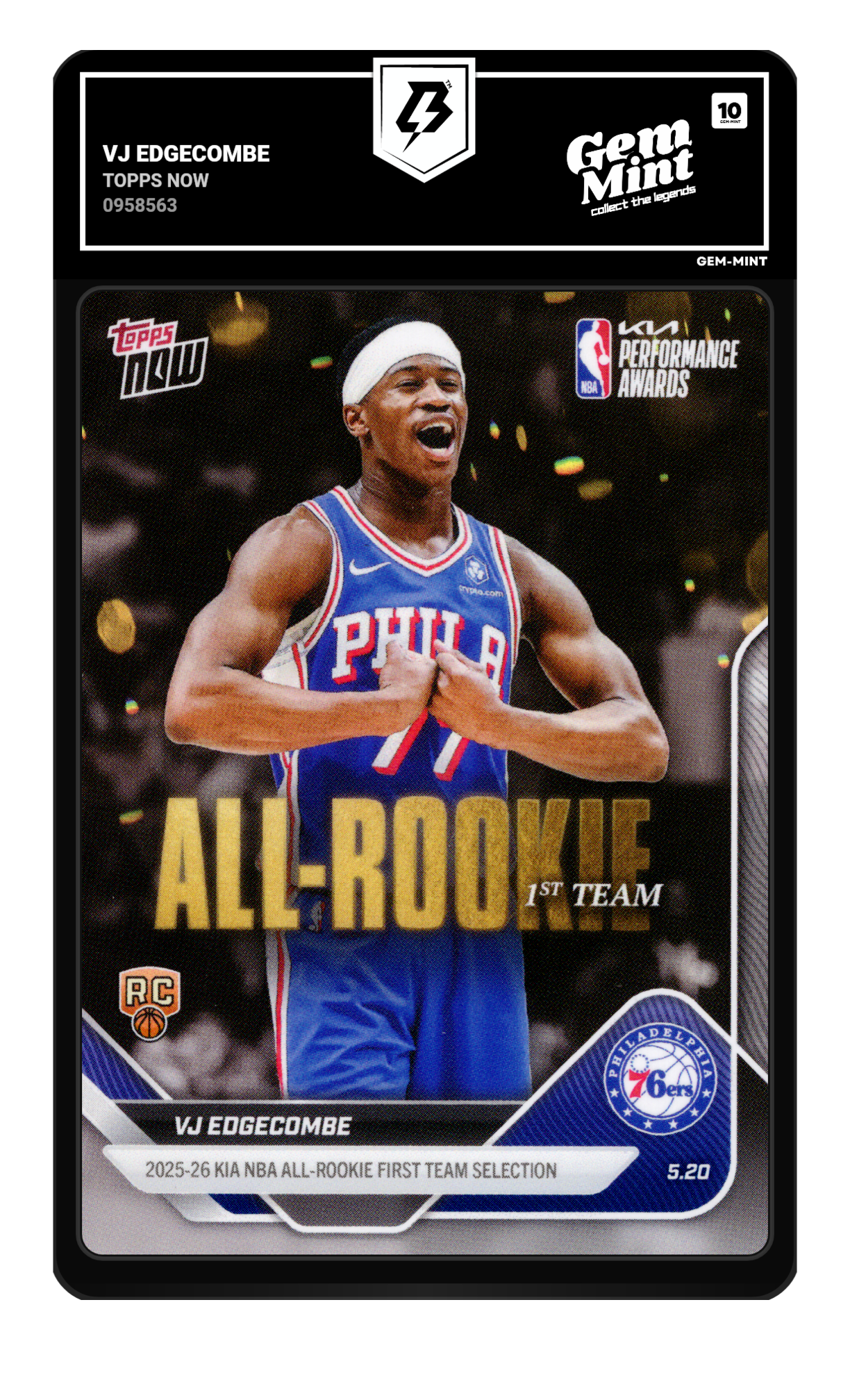 Vj Edgecombe graded 10