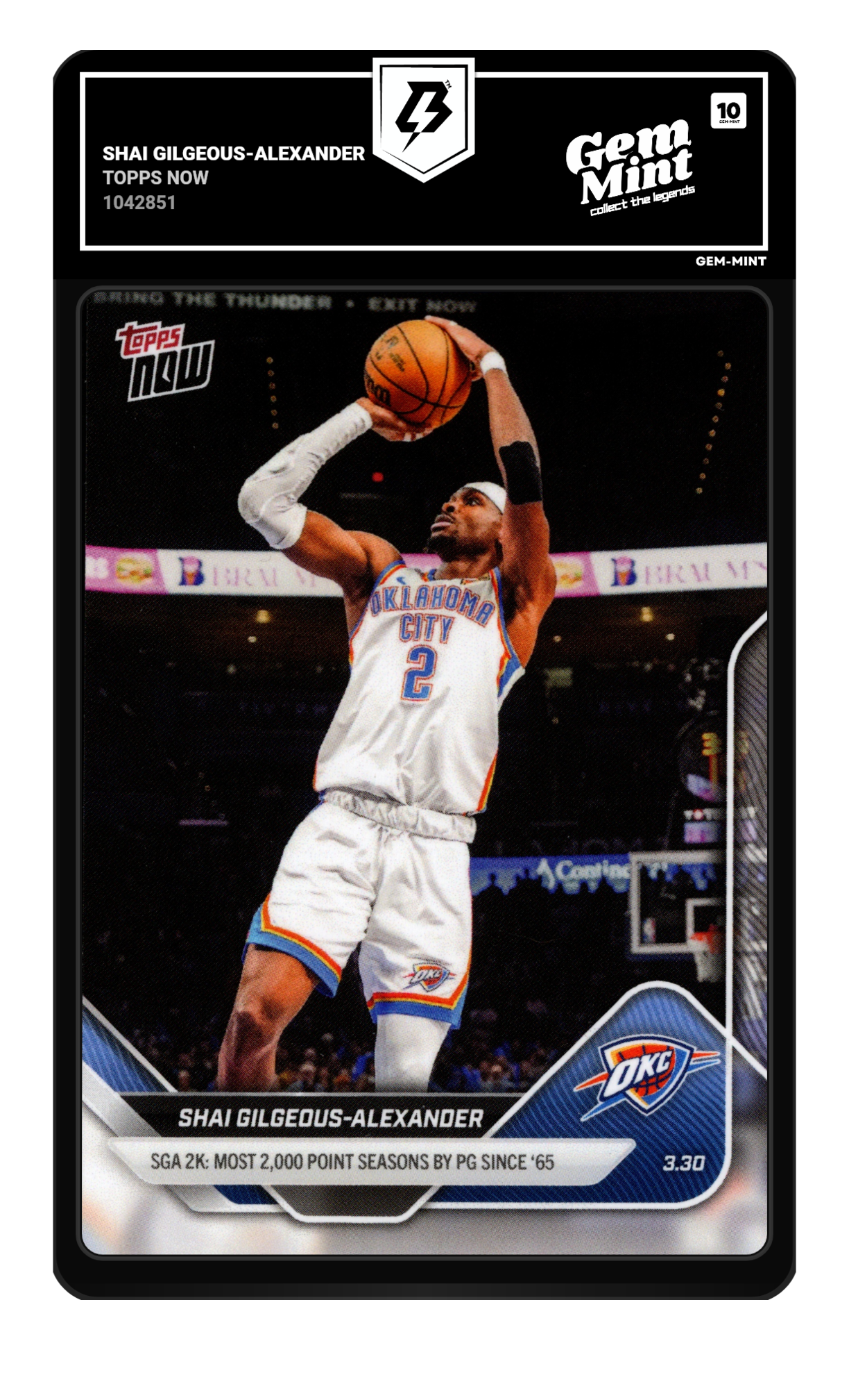 Shai Gilgeous-Alexander graded 10