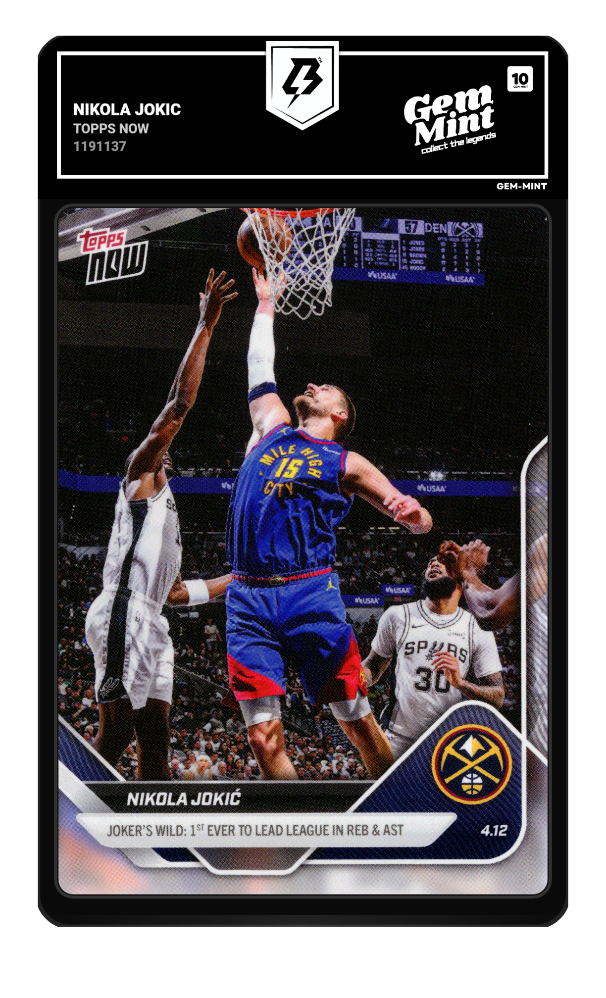 Nikola Jokic graded 10