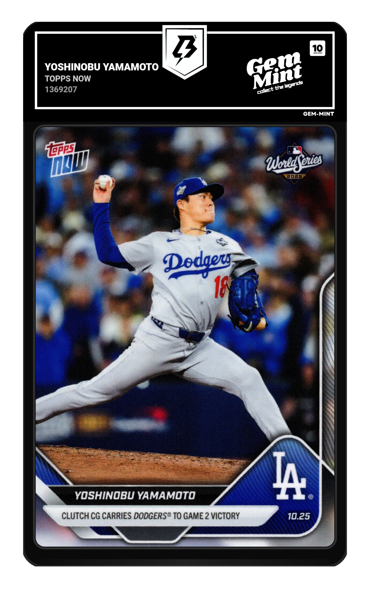Yoshinobu Yamamoto graded 10