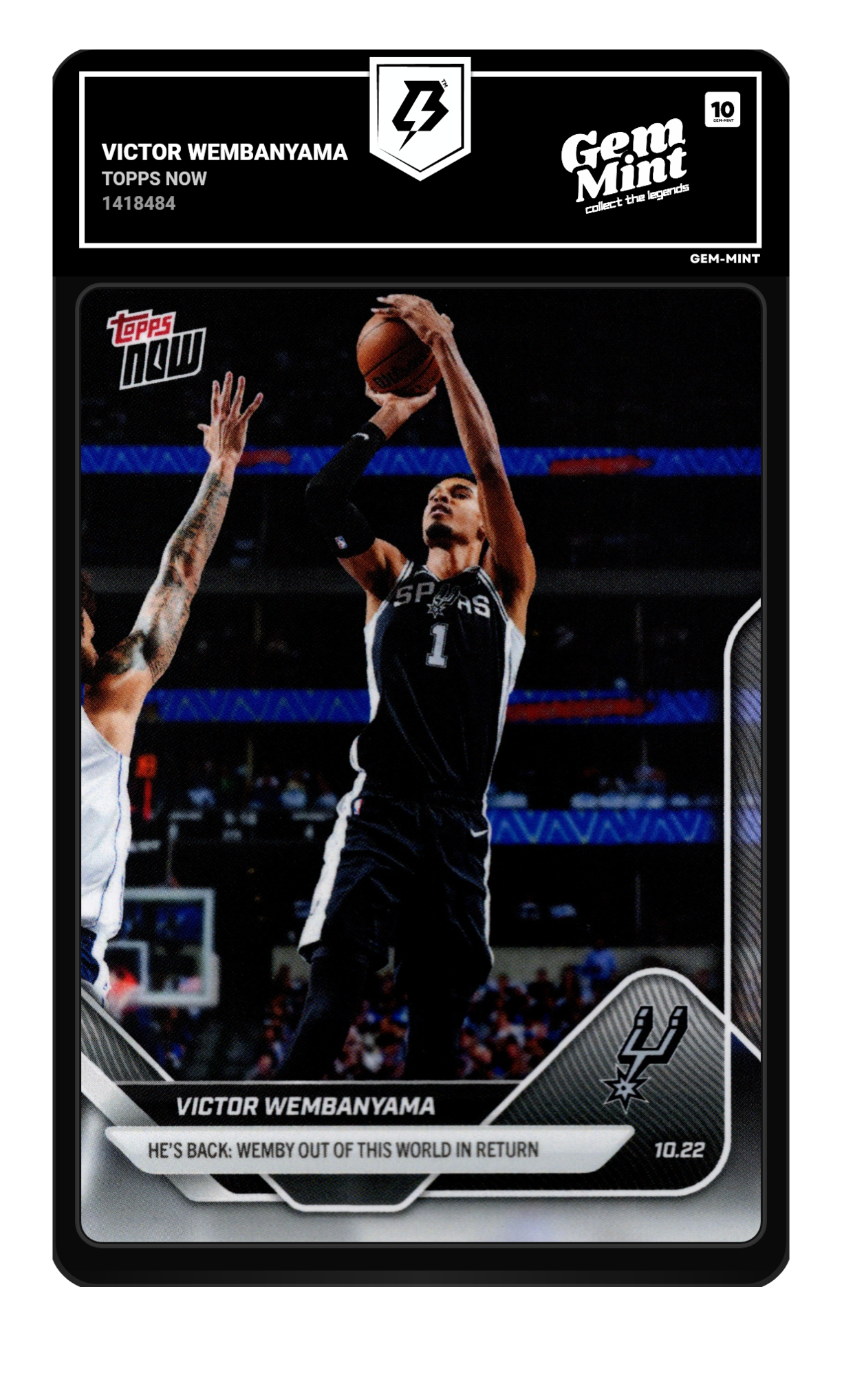 Victor Wembanyama graded 10