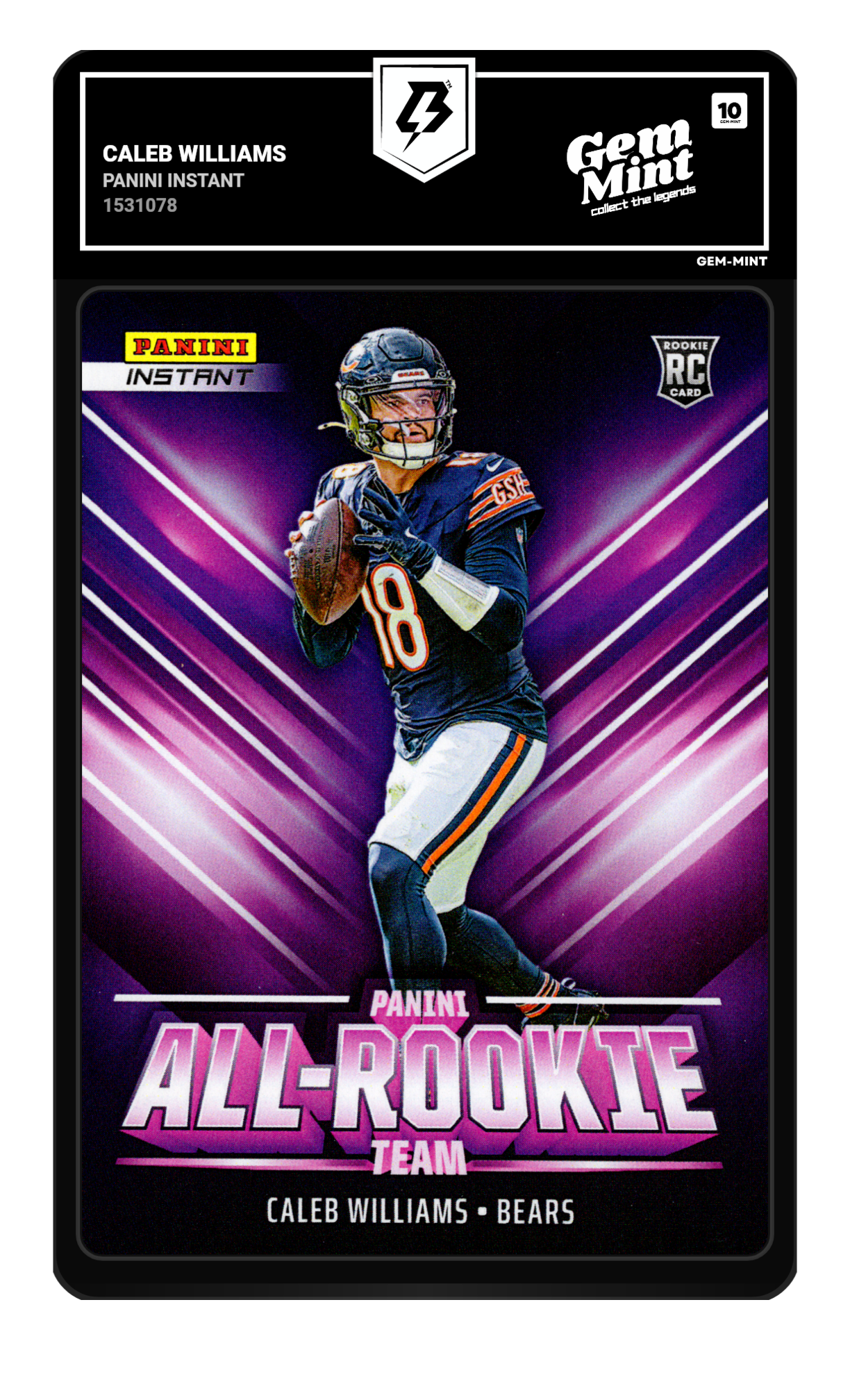 Caleb Williams graded 10