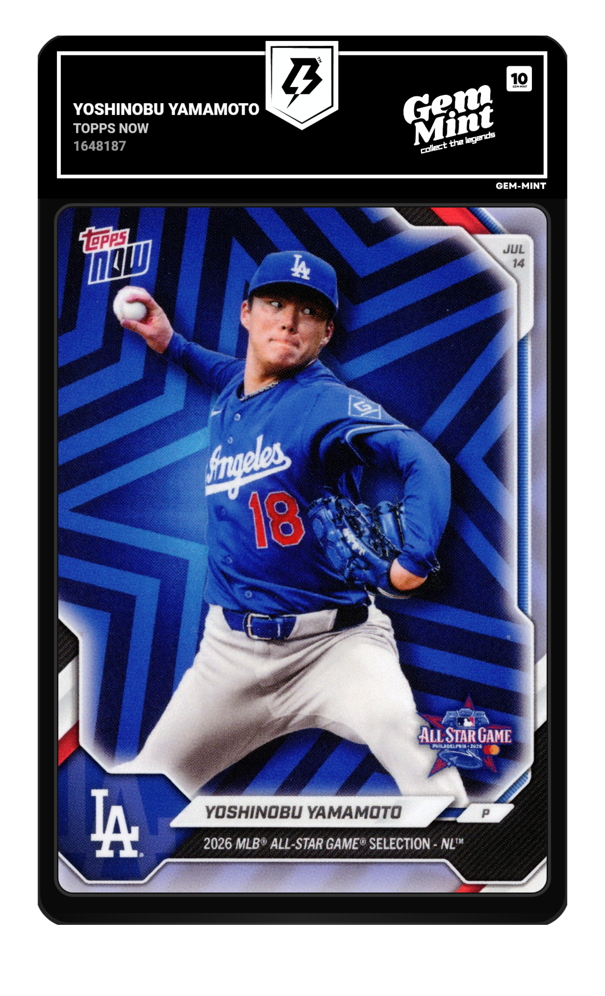 Yoshinobu Yamamoto graded 10