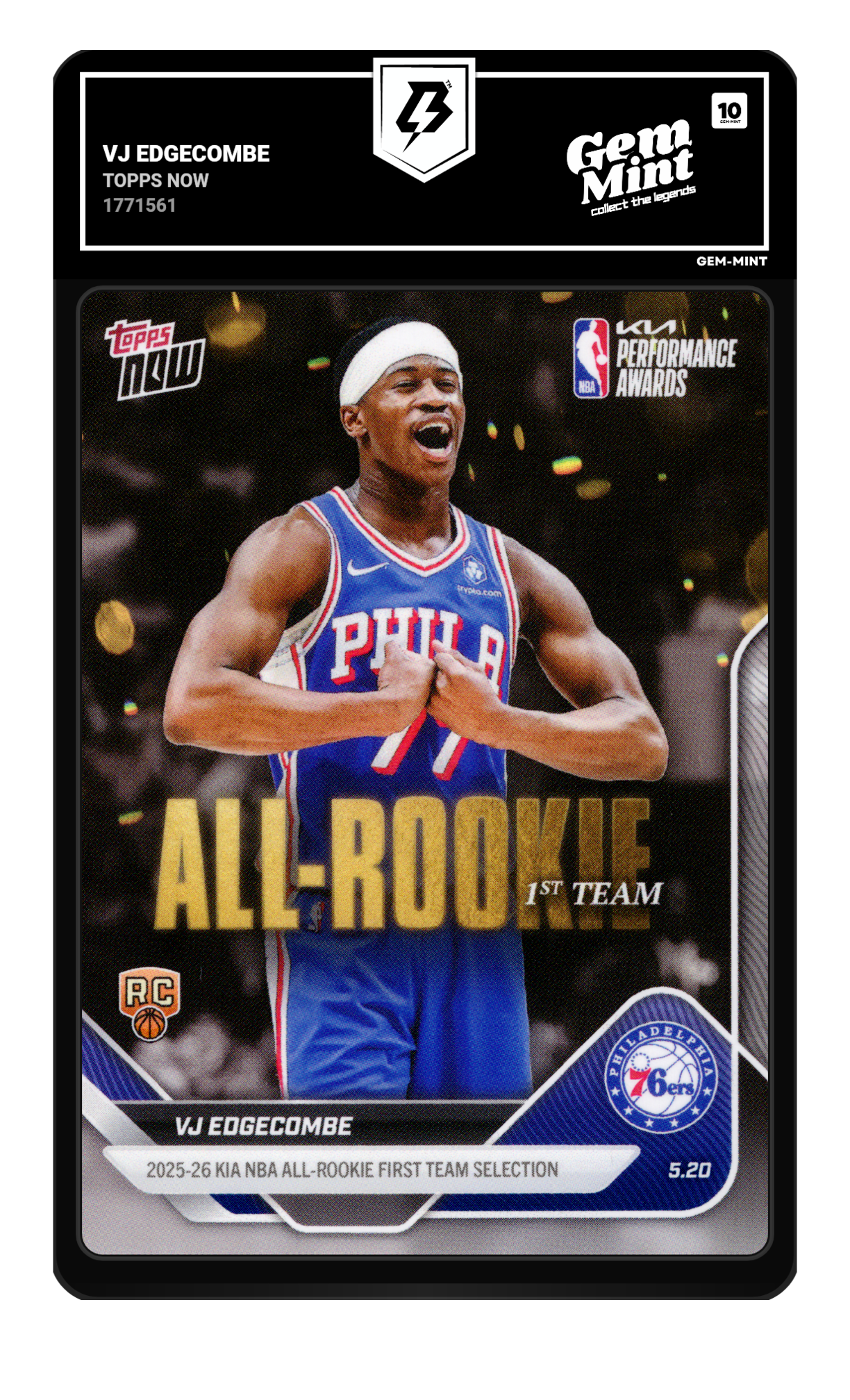 Vj Edgecombe graded 10