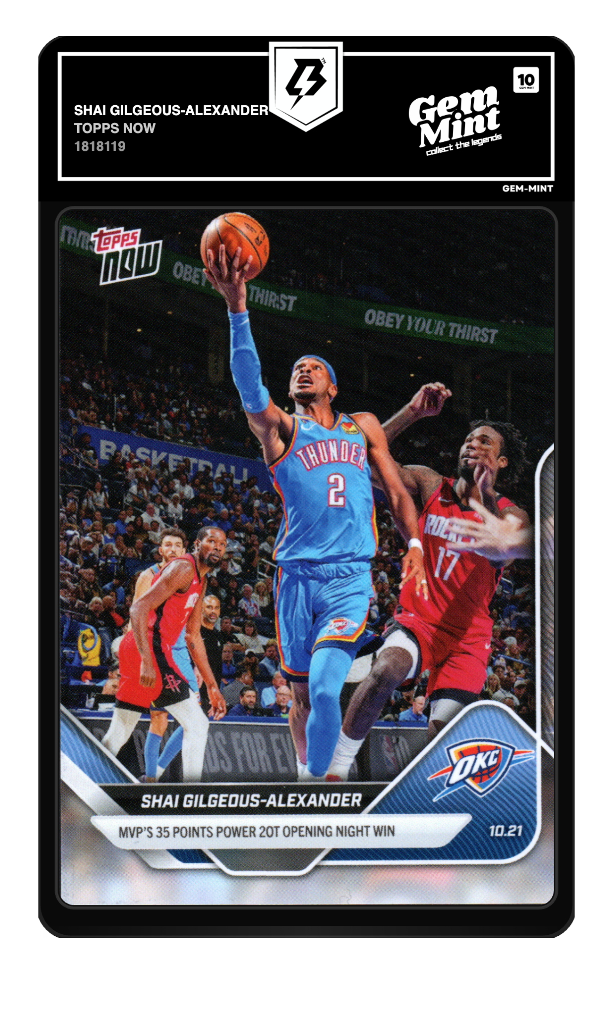 Shai Gilgeous-Alexander graded 10