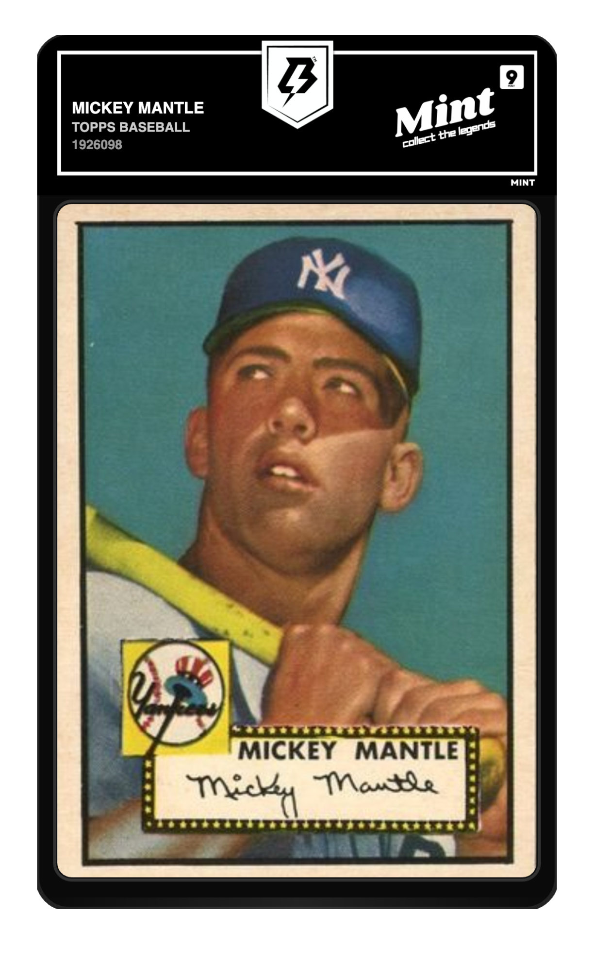 Mickey Mantle graded 9