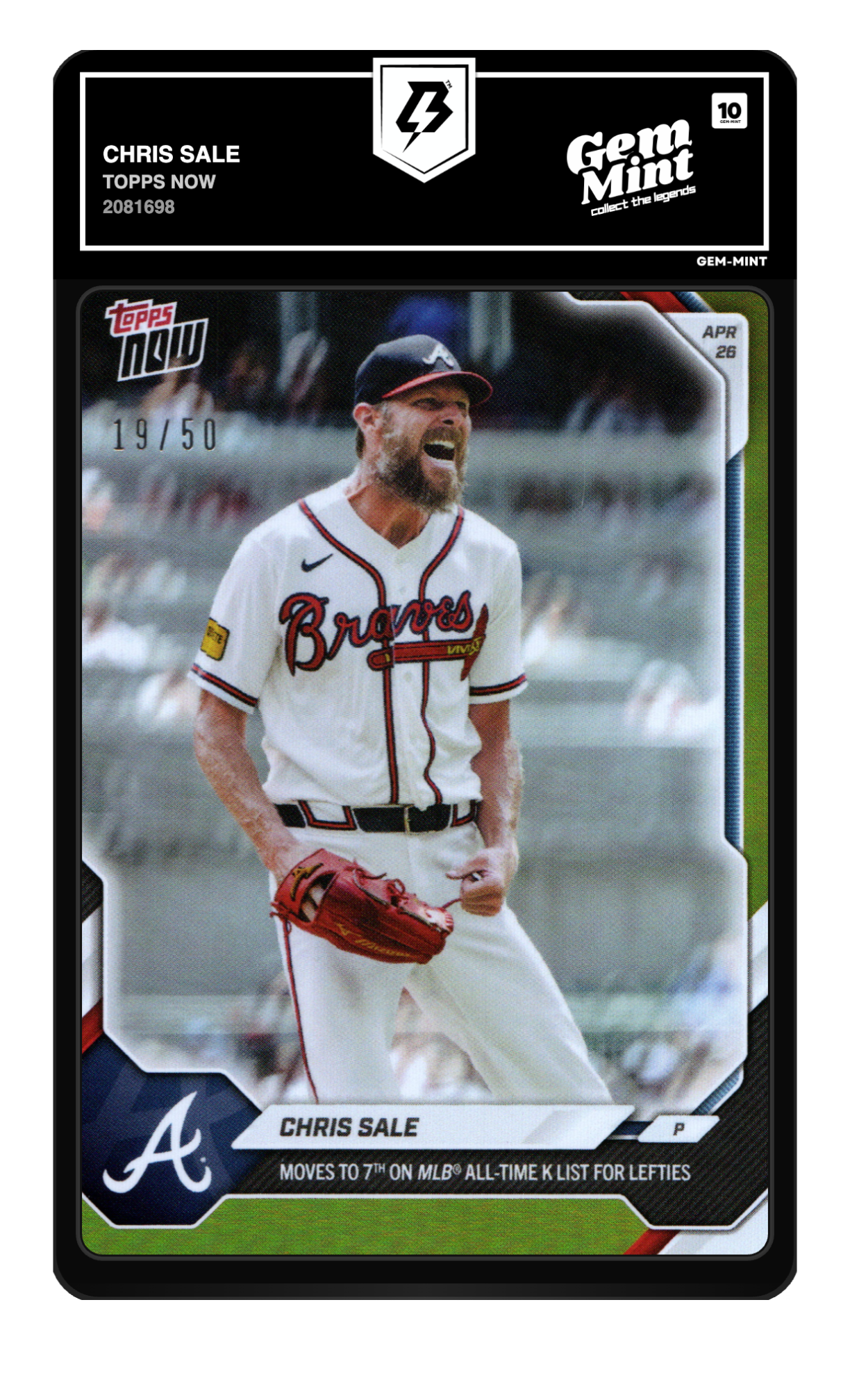 Chris Sale graded 10
