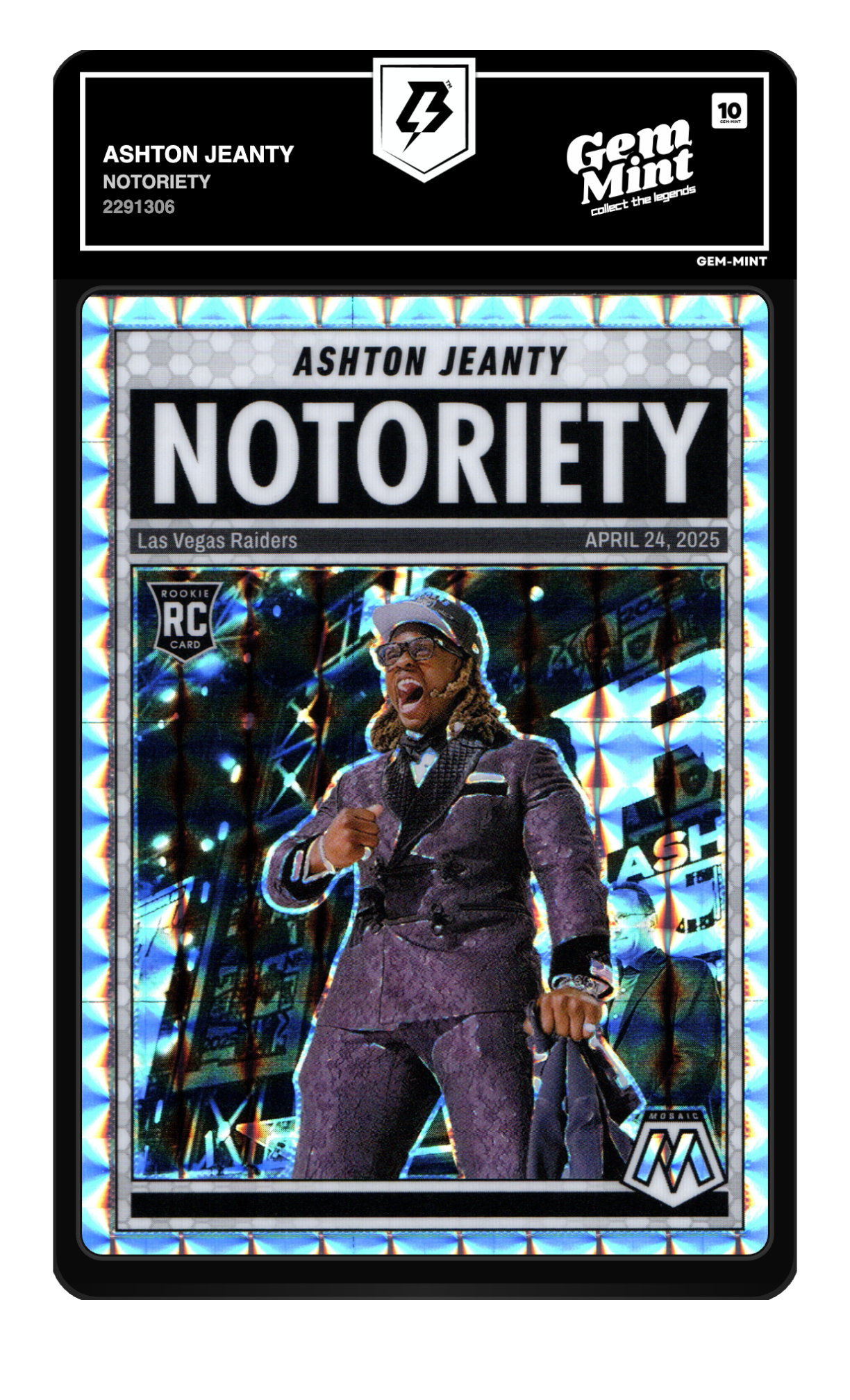 Ashton Jeanty graded 10