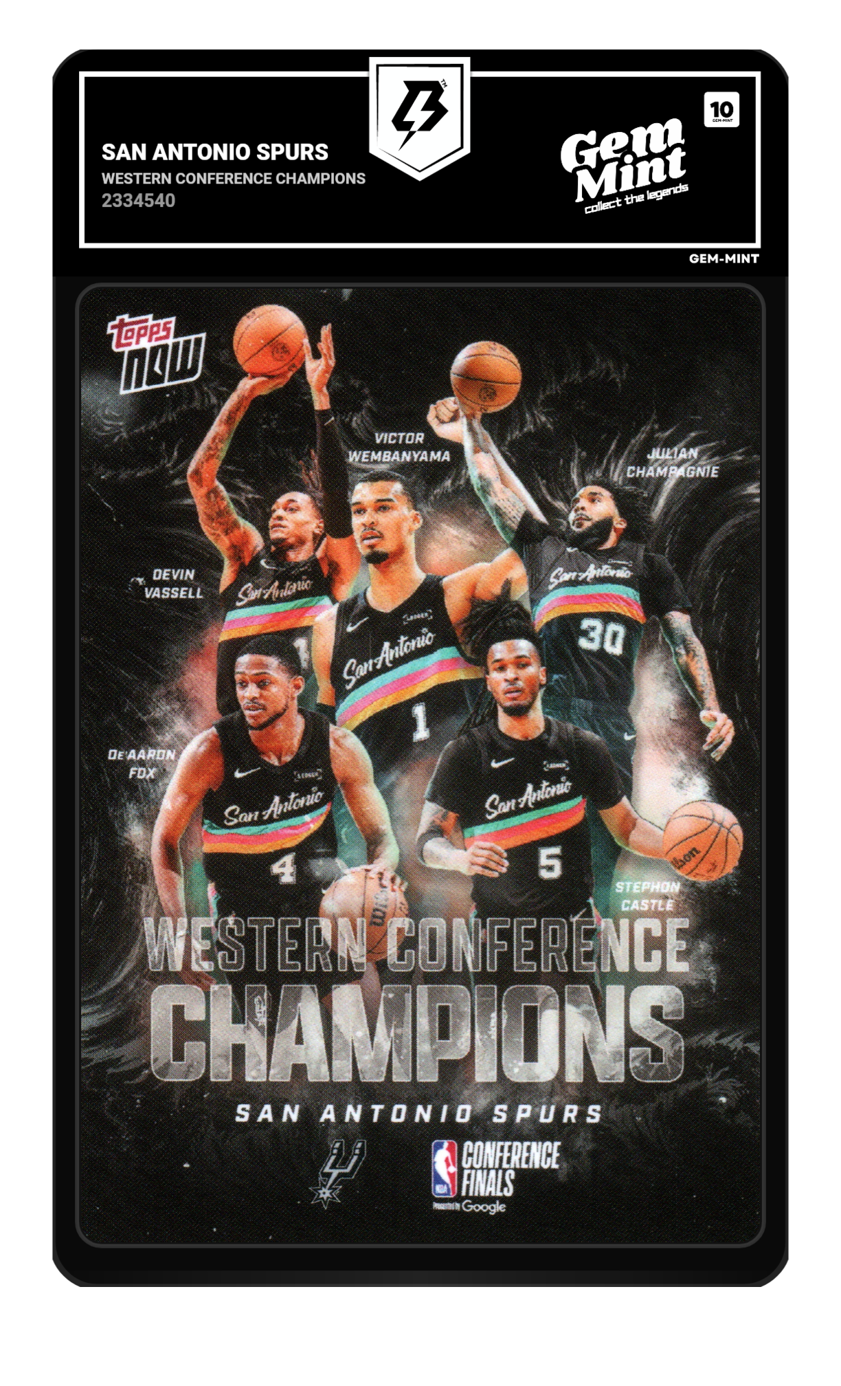 San Antonio Spurs graded 10