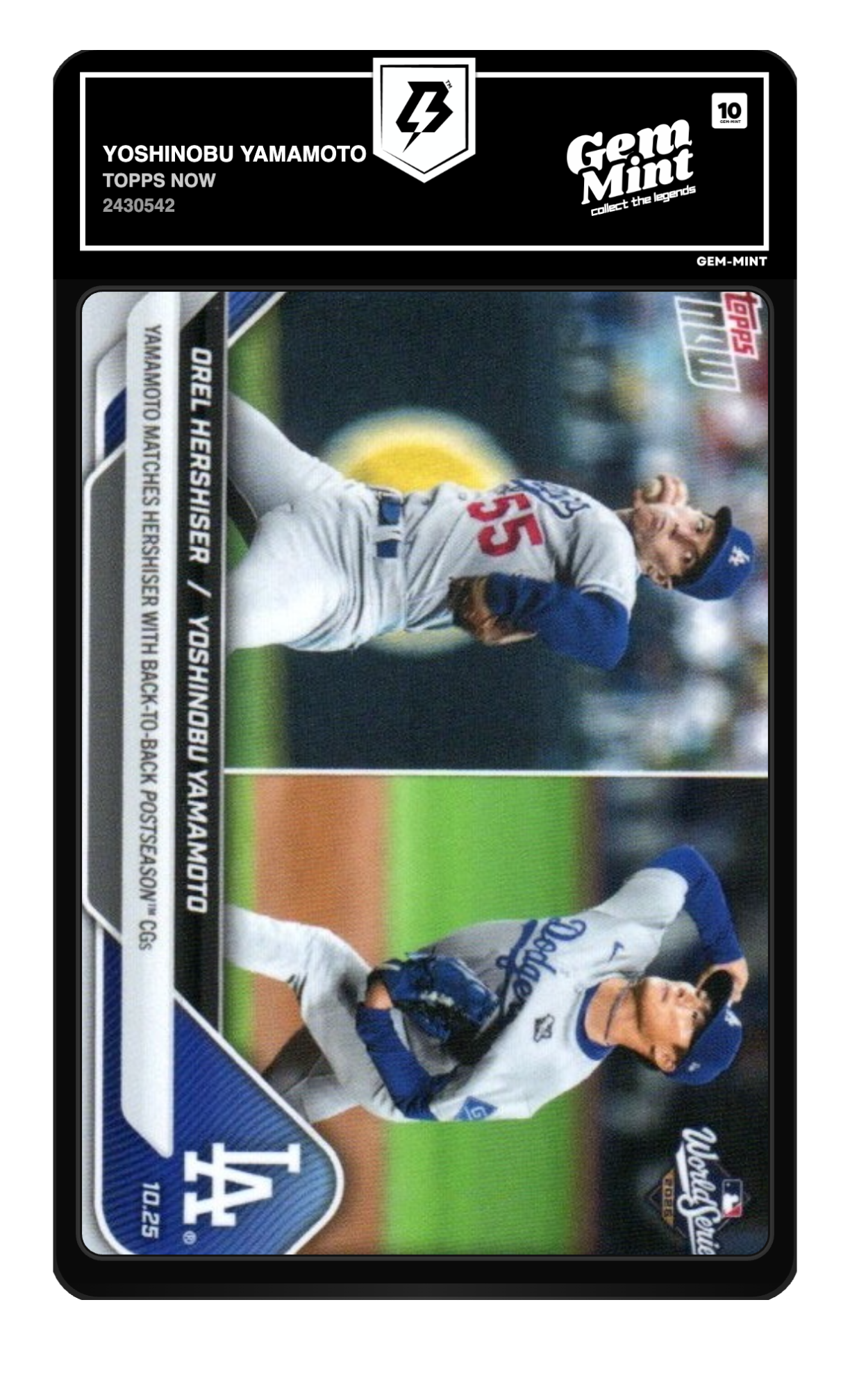 Yoshinobu Yamamoto graded 10
