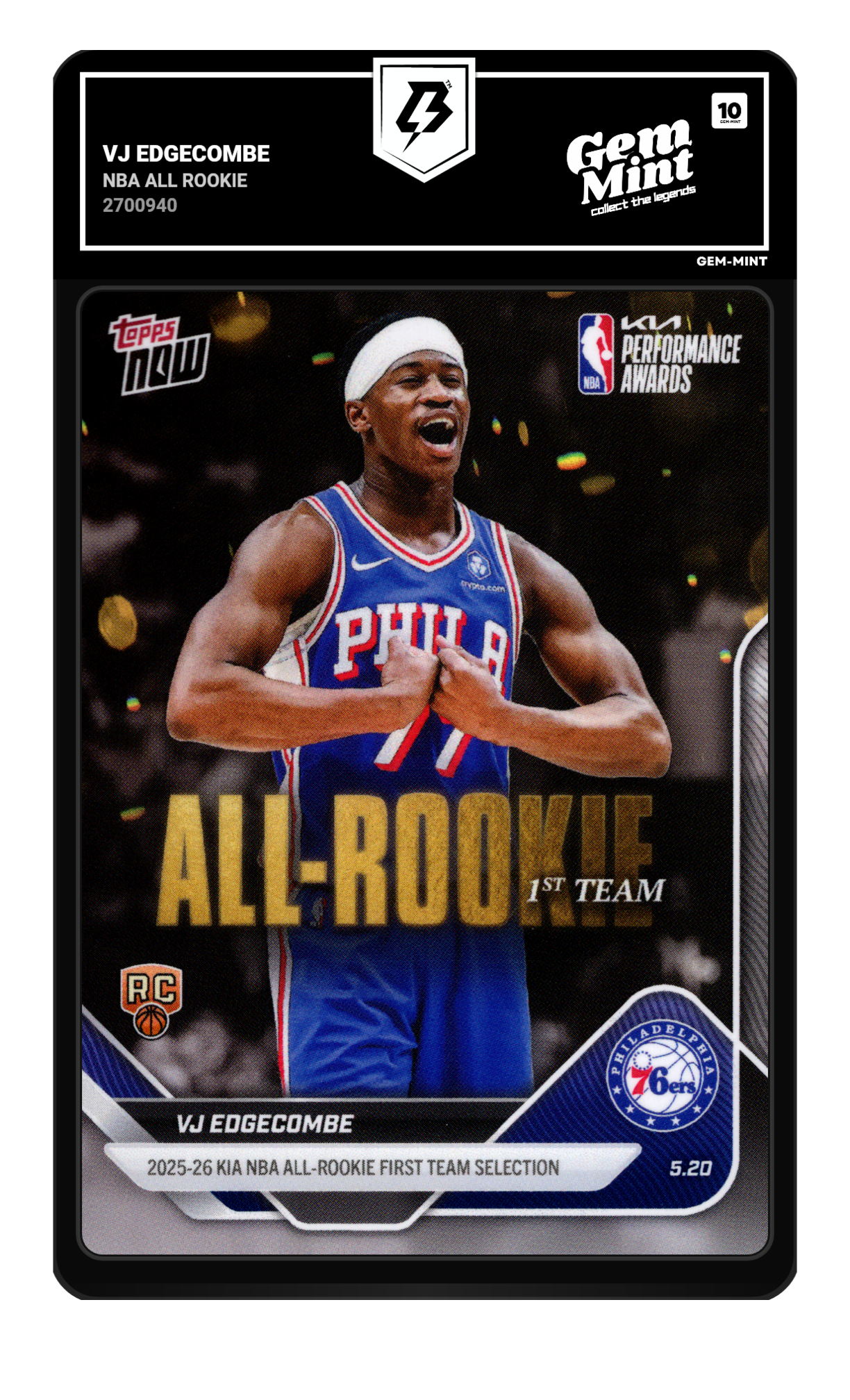 VJ Edgecombe graded 10