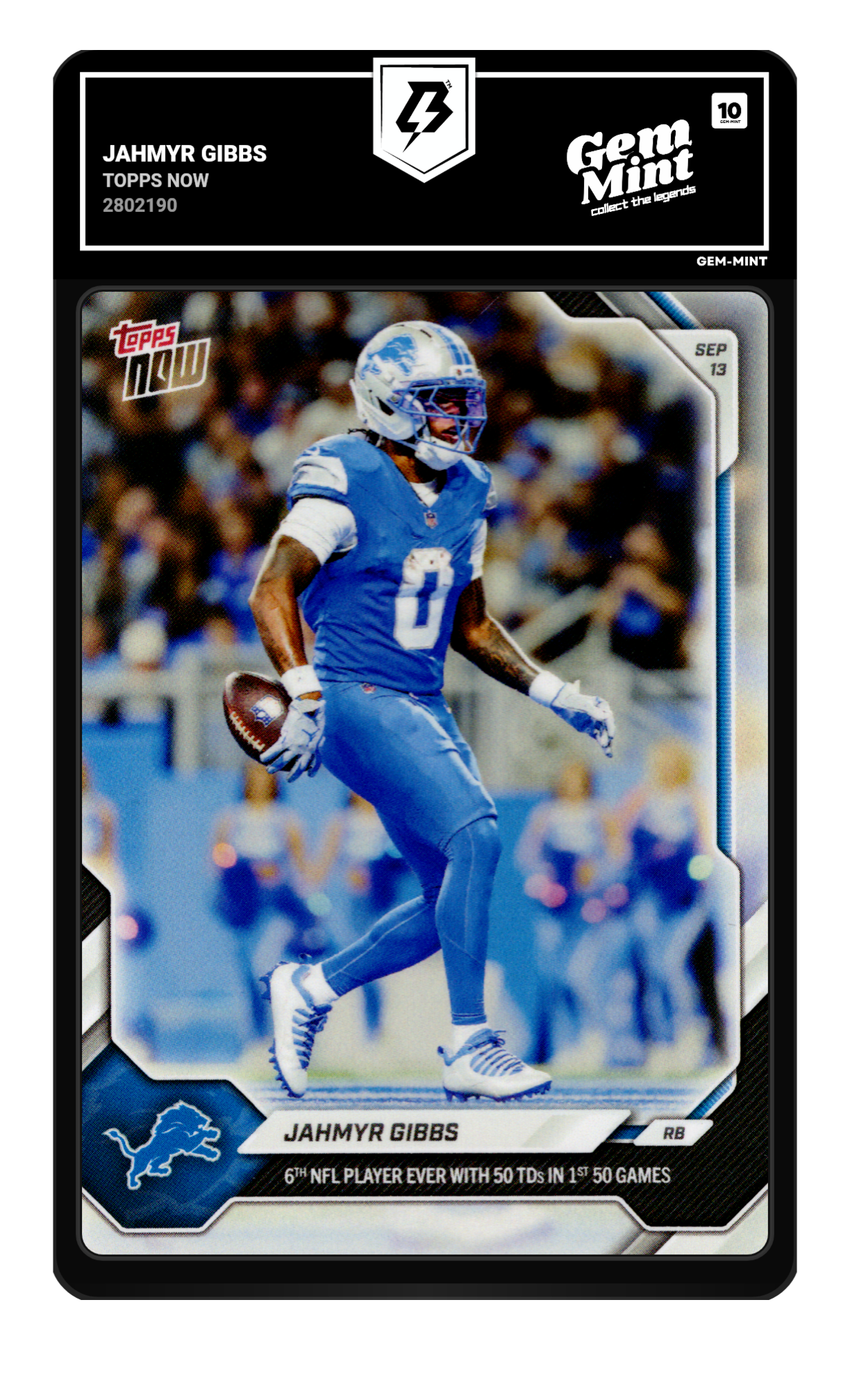 Jahmyr Gibbs graded 10