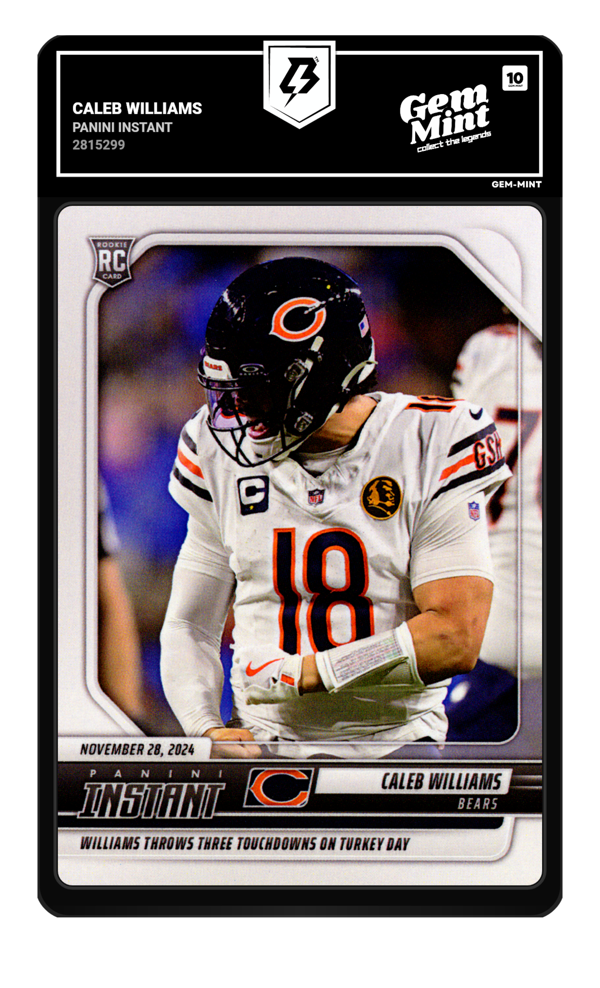 Caleb Williams graded 10