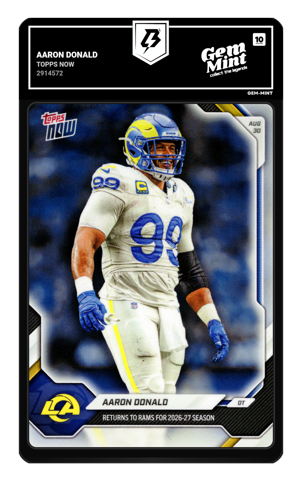 Aaron Donald graded 10