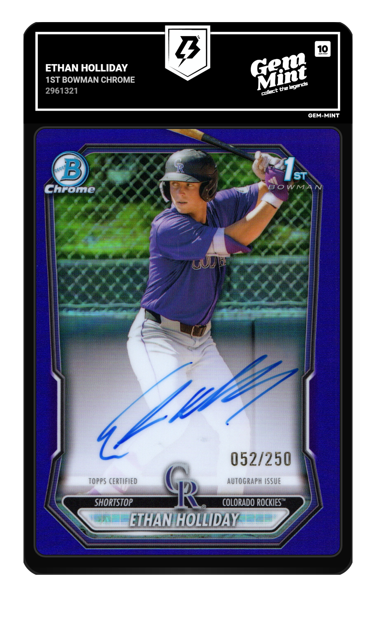 Ethan Holliday graded 10