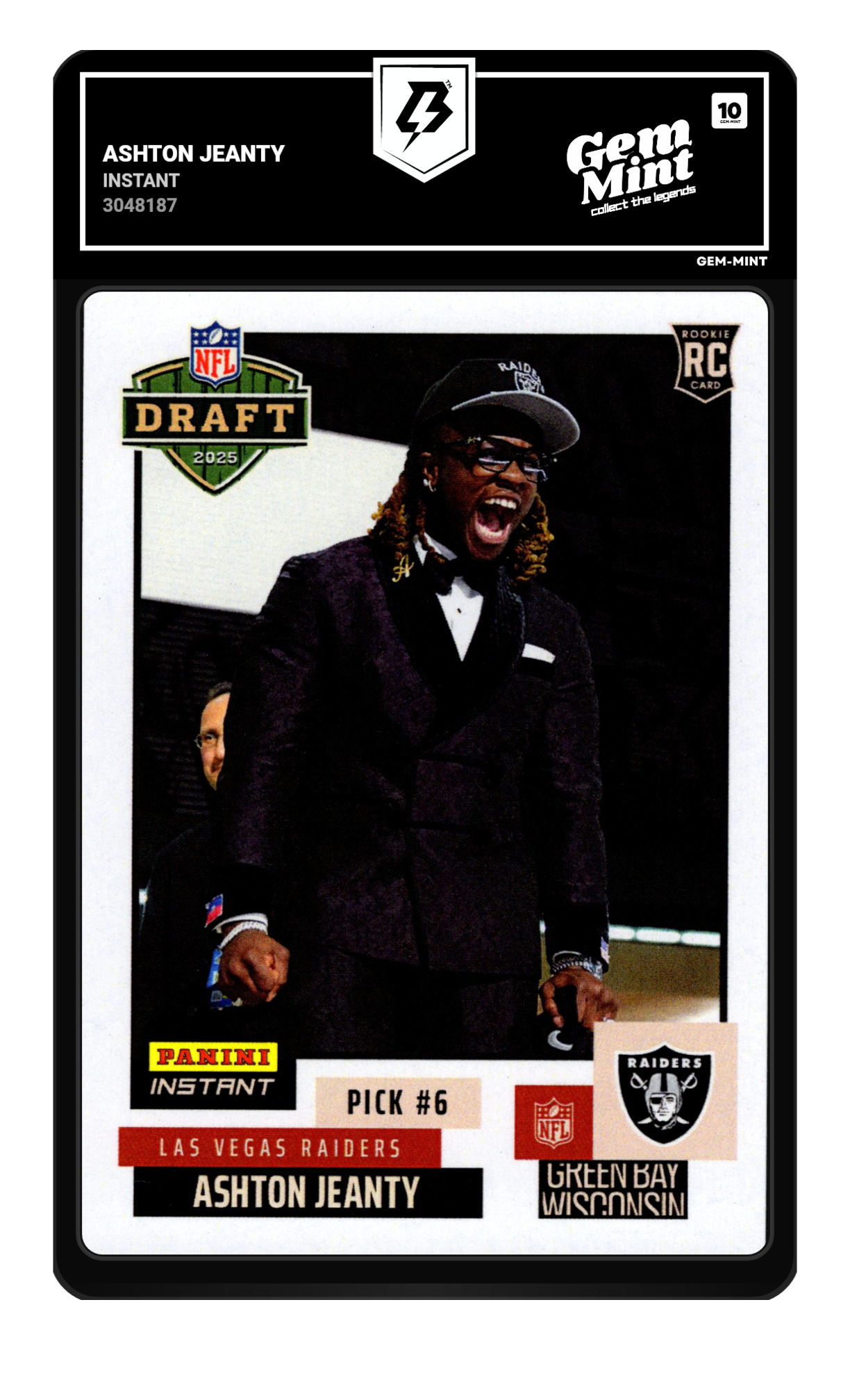 Ashton Jeanty graded 10