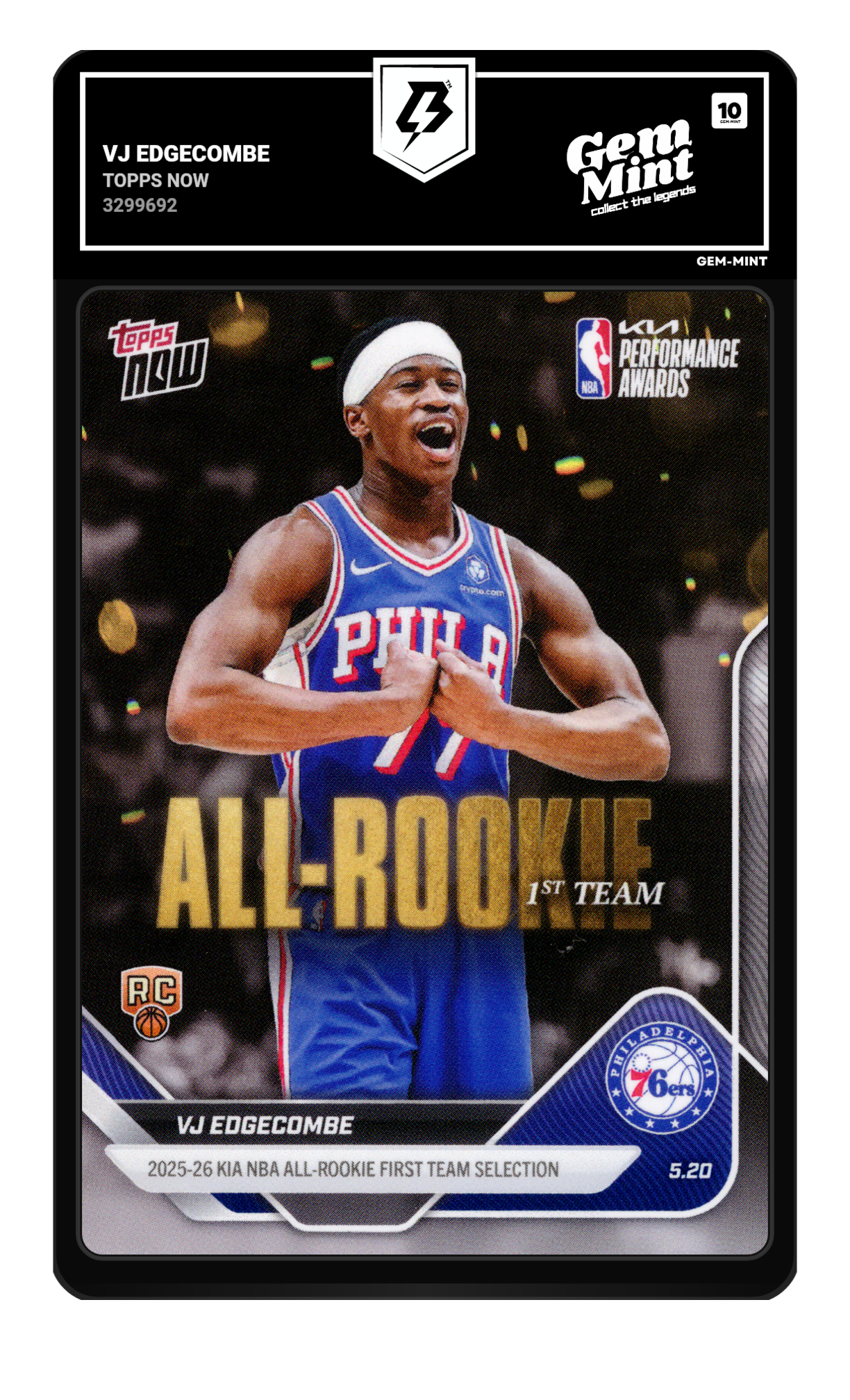 Vj Edgecombe graded 10