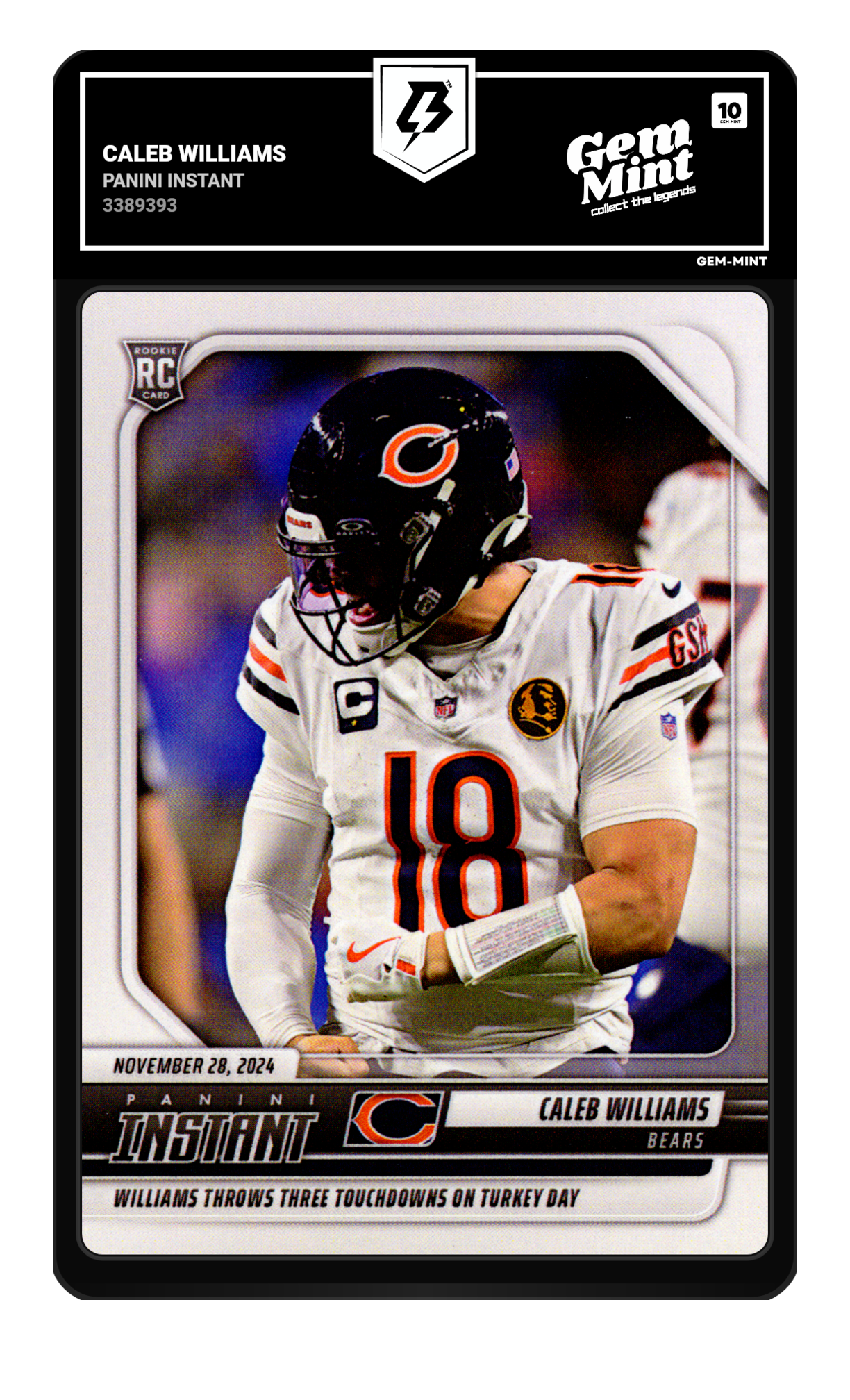 Caleb Williams graded 10
