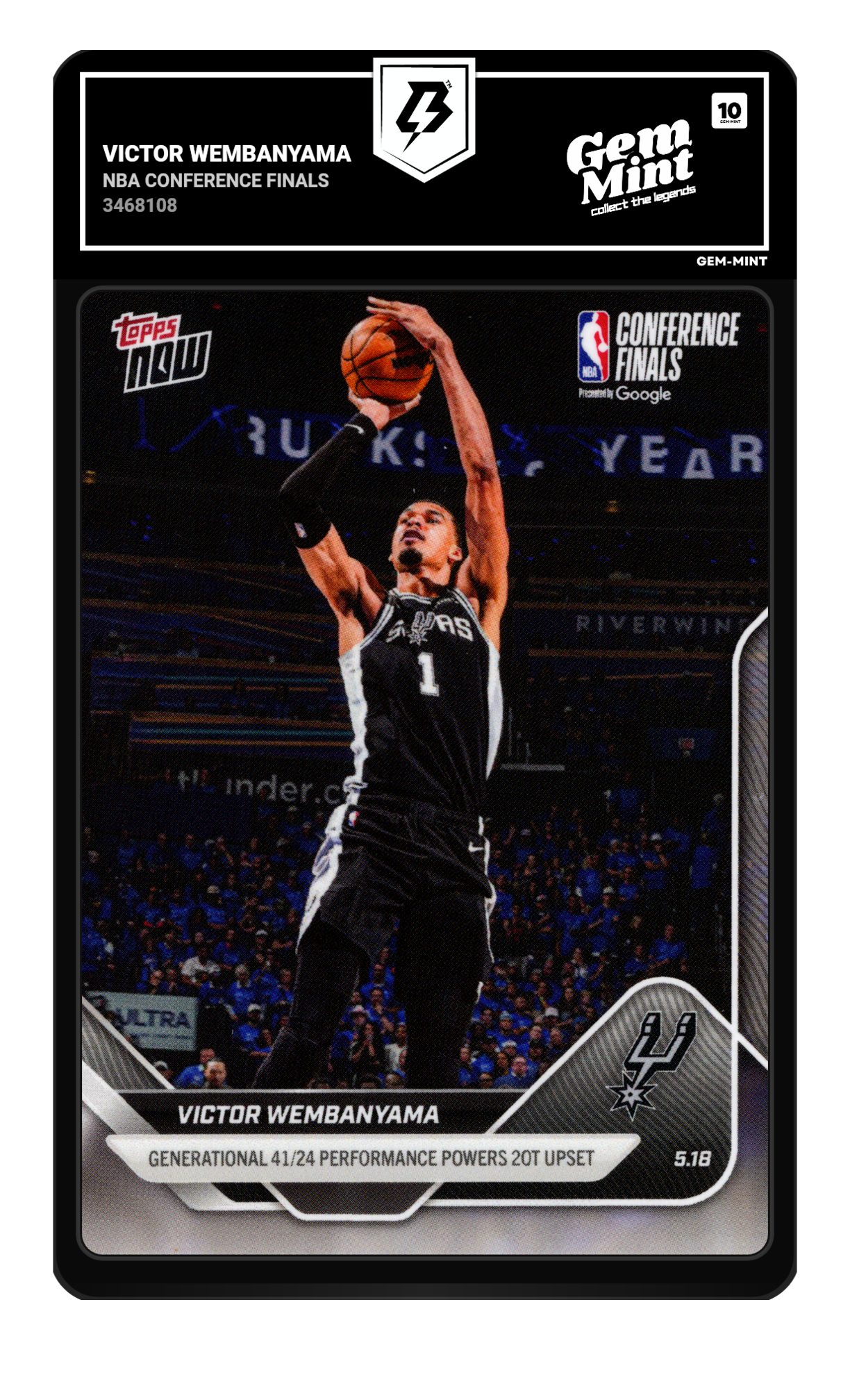 Victor Wembanyama graded 10
