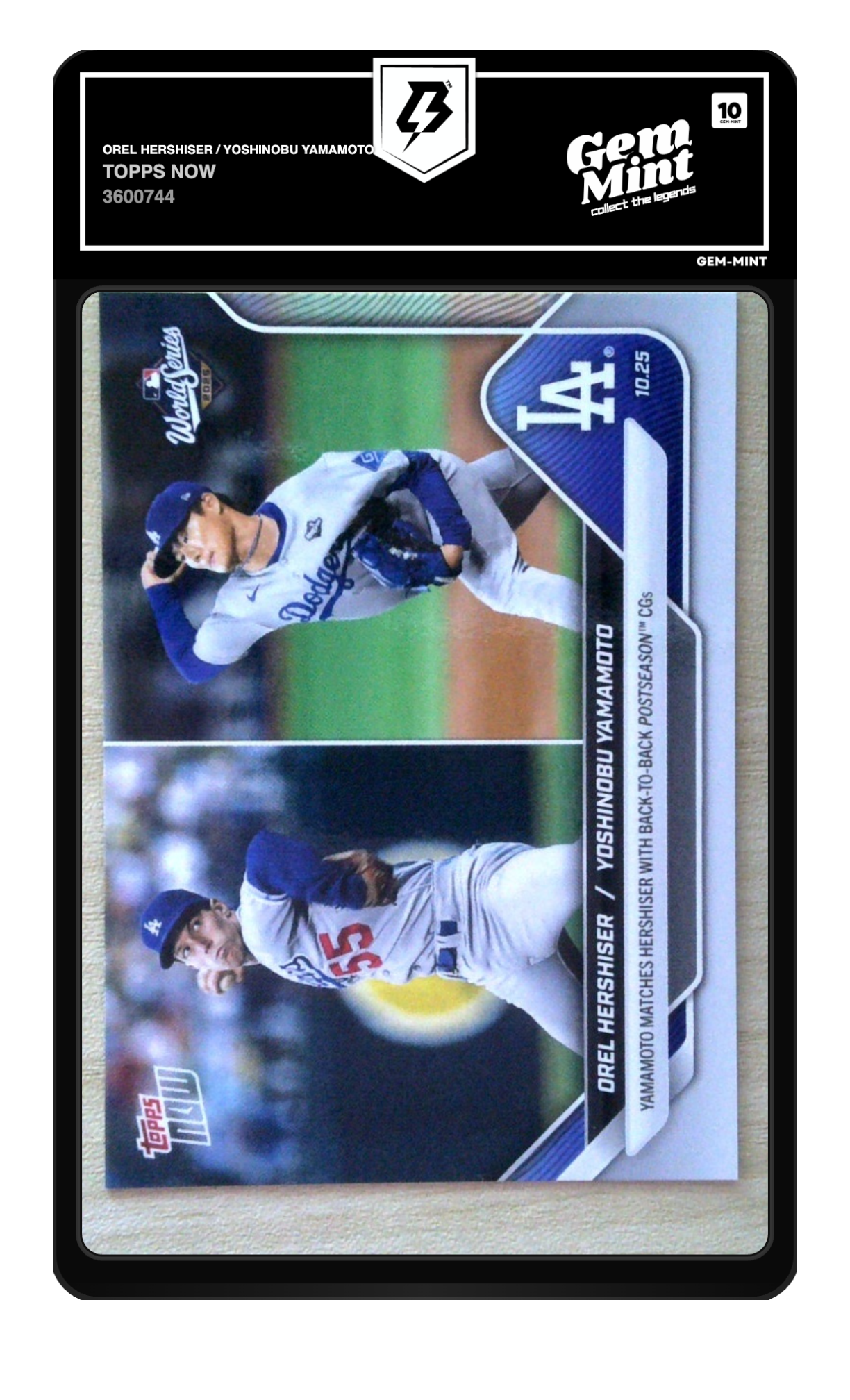 Orel Hershiser / Yoshinobu Yamamoto graded 10