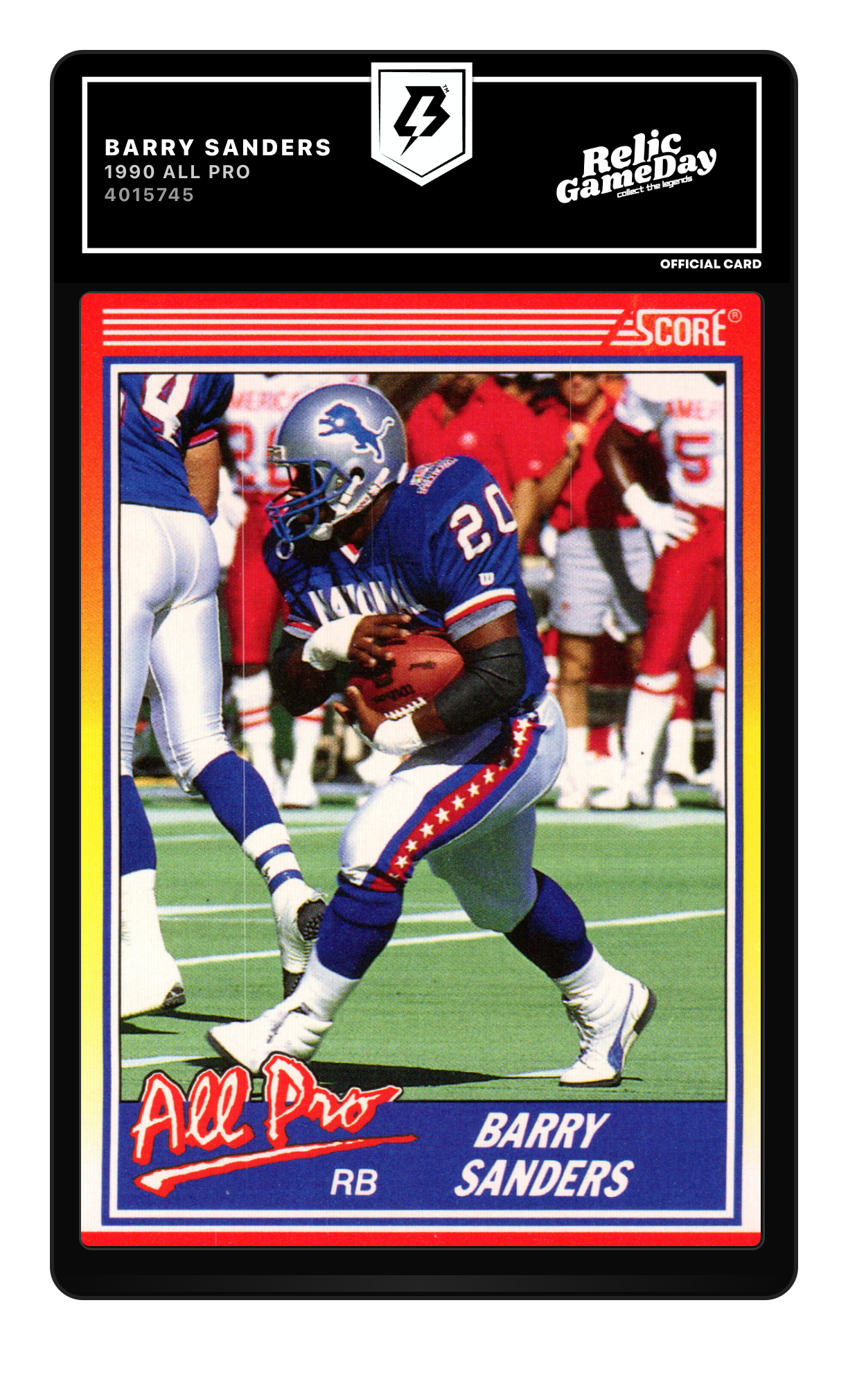 Barry Sanders graded 1