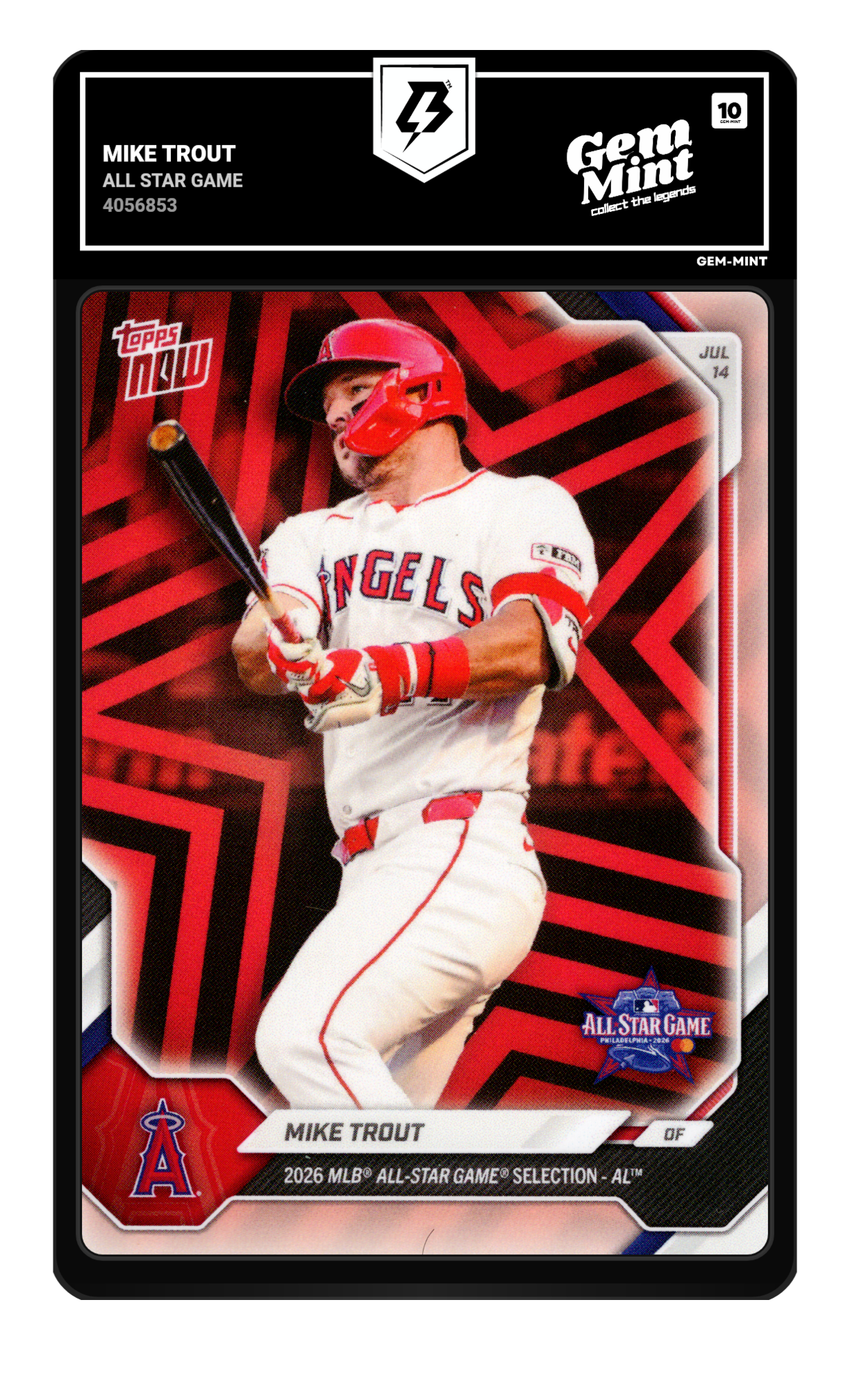 Mike Trout graded 10