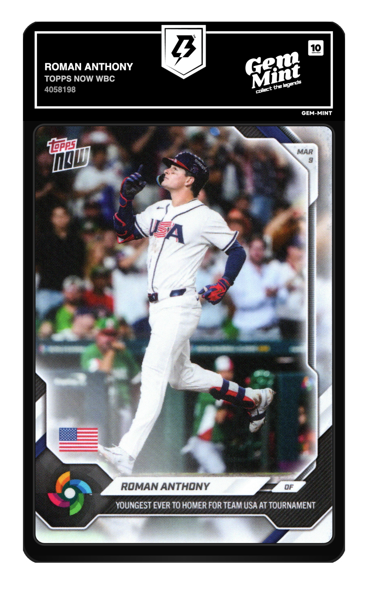 Roman Anthony graded 10