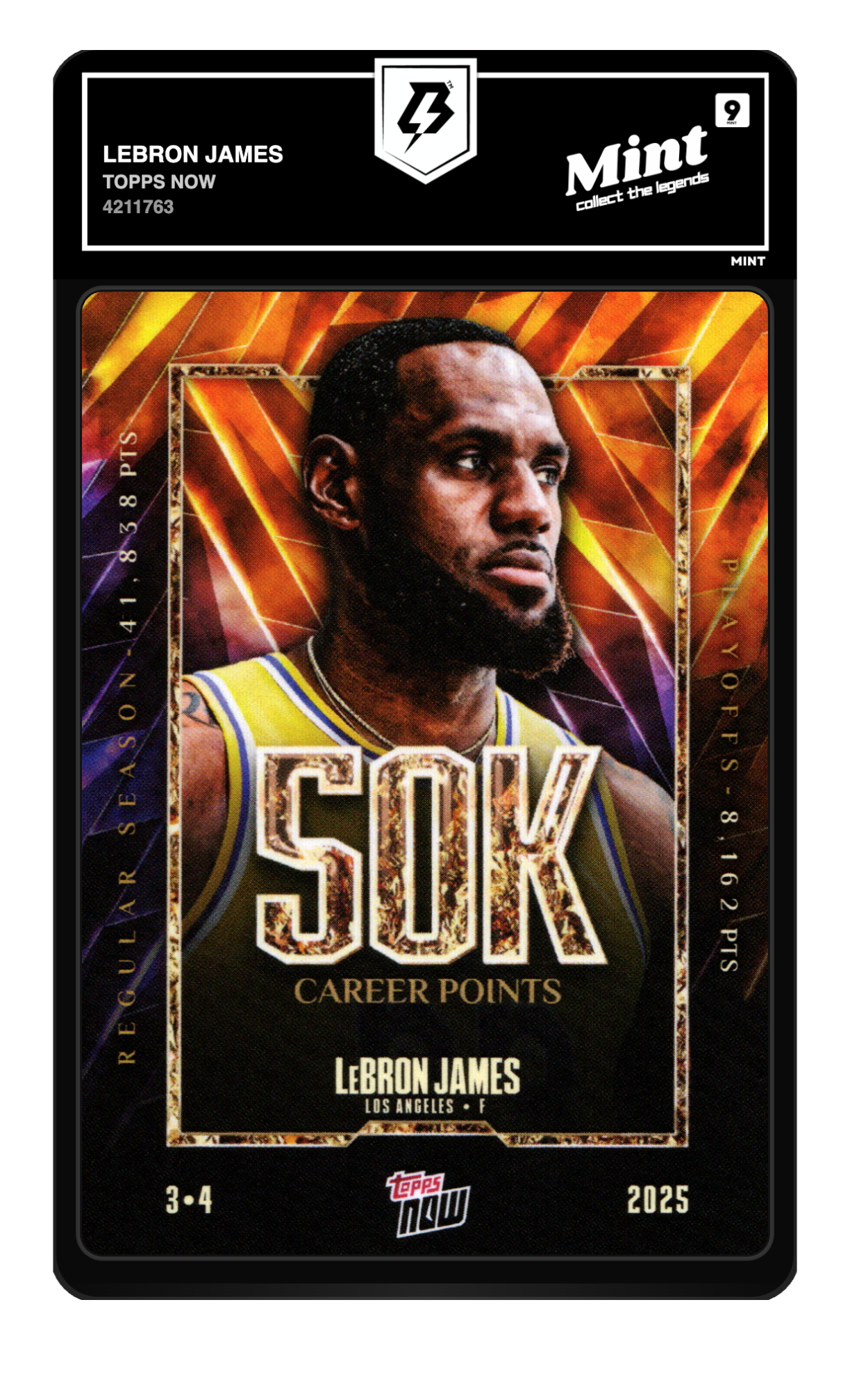 LeBron James graded 9