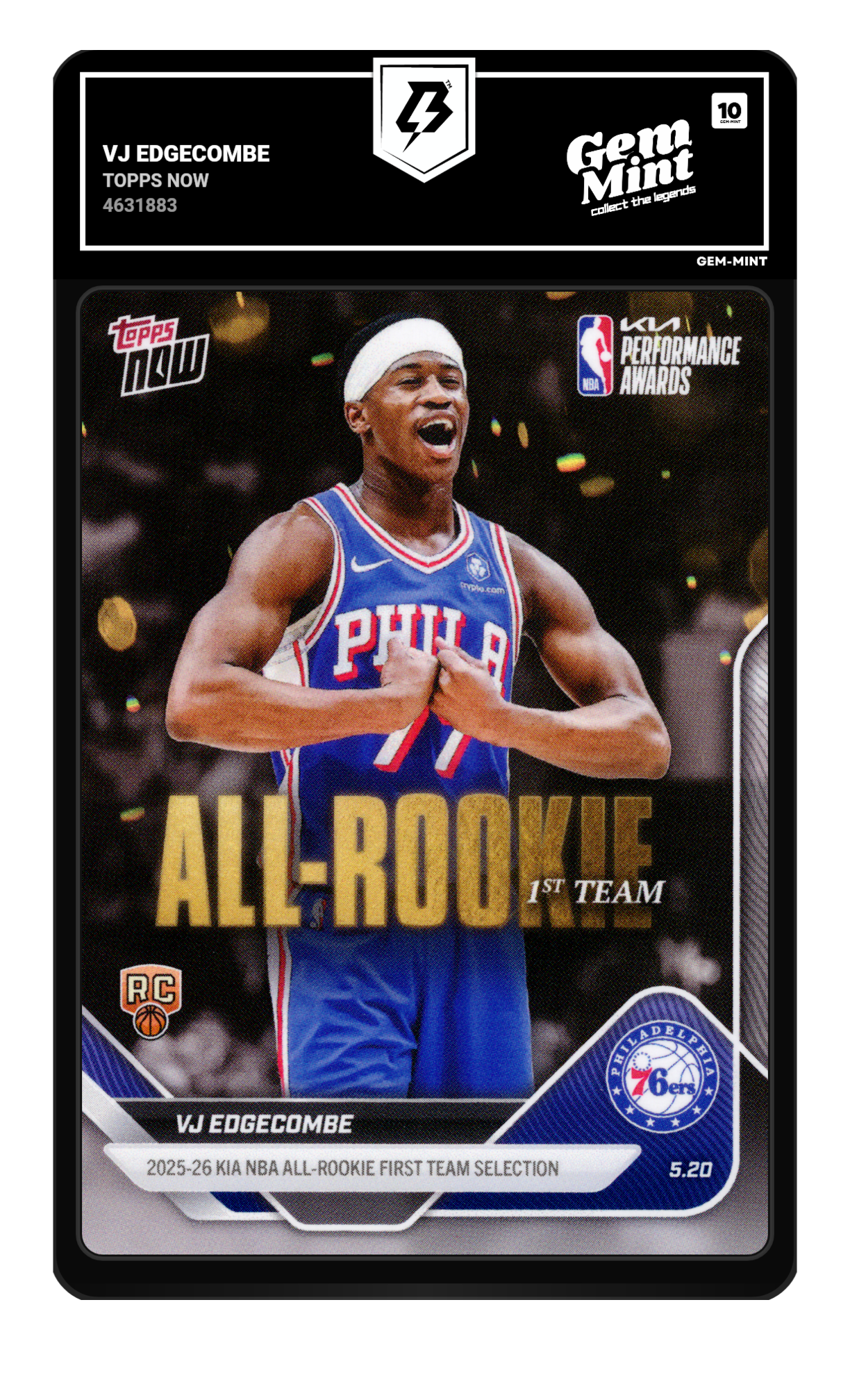 Vj Edgecombe graded 10