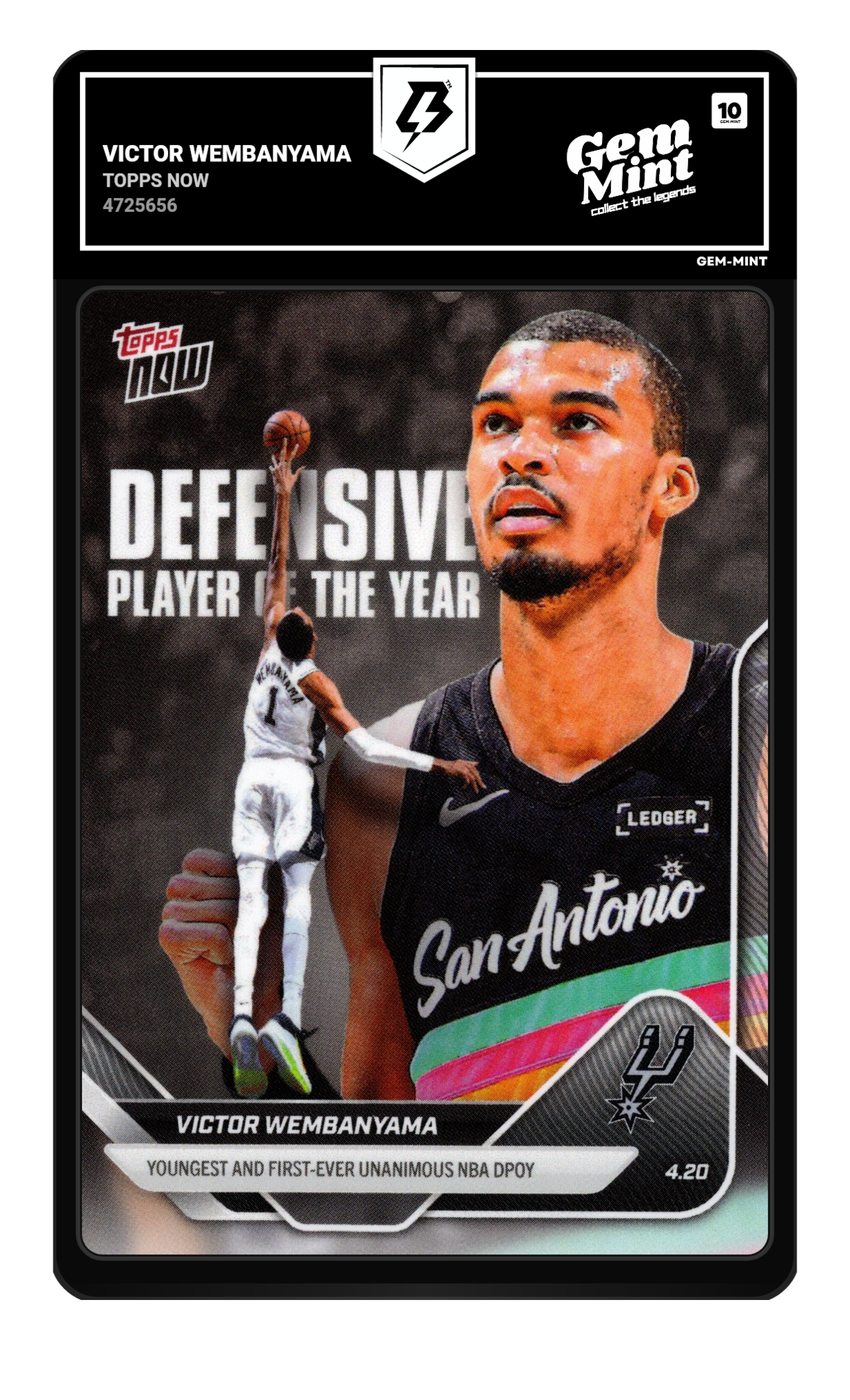 Victor Wembanyama graded 10