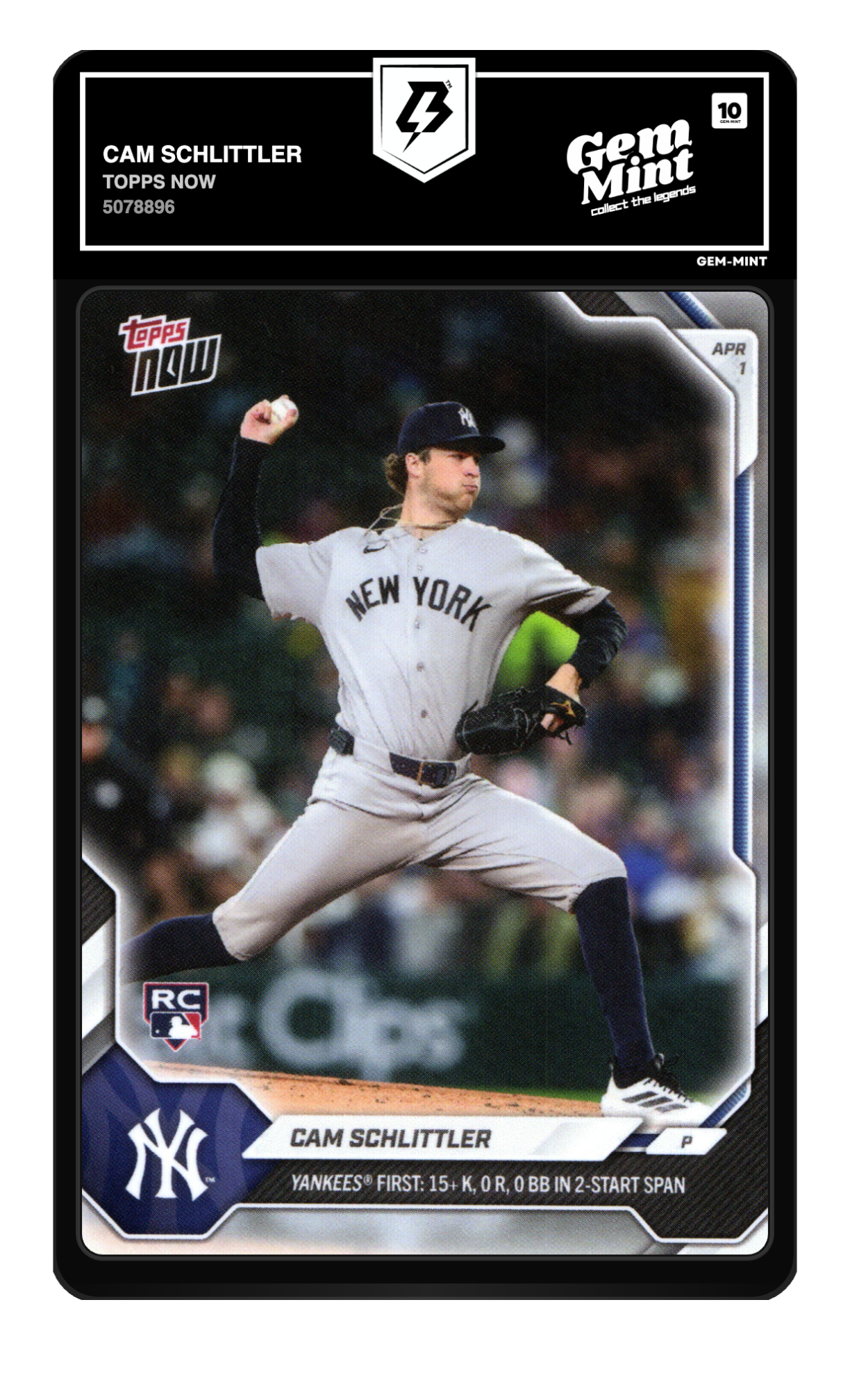 Cam Schlittler graded 10