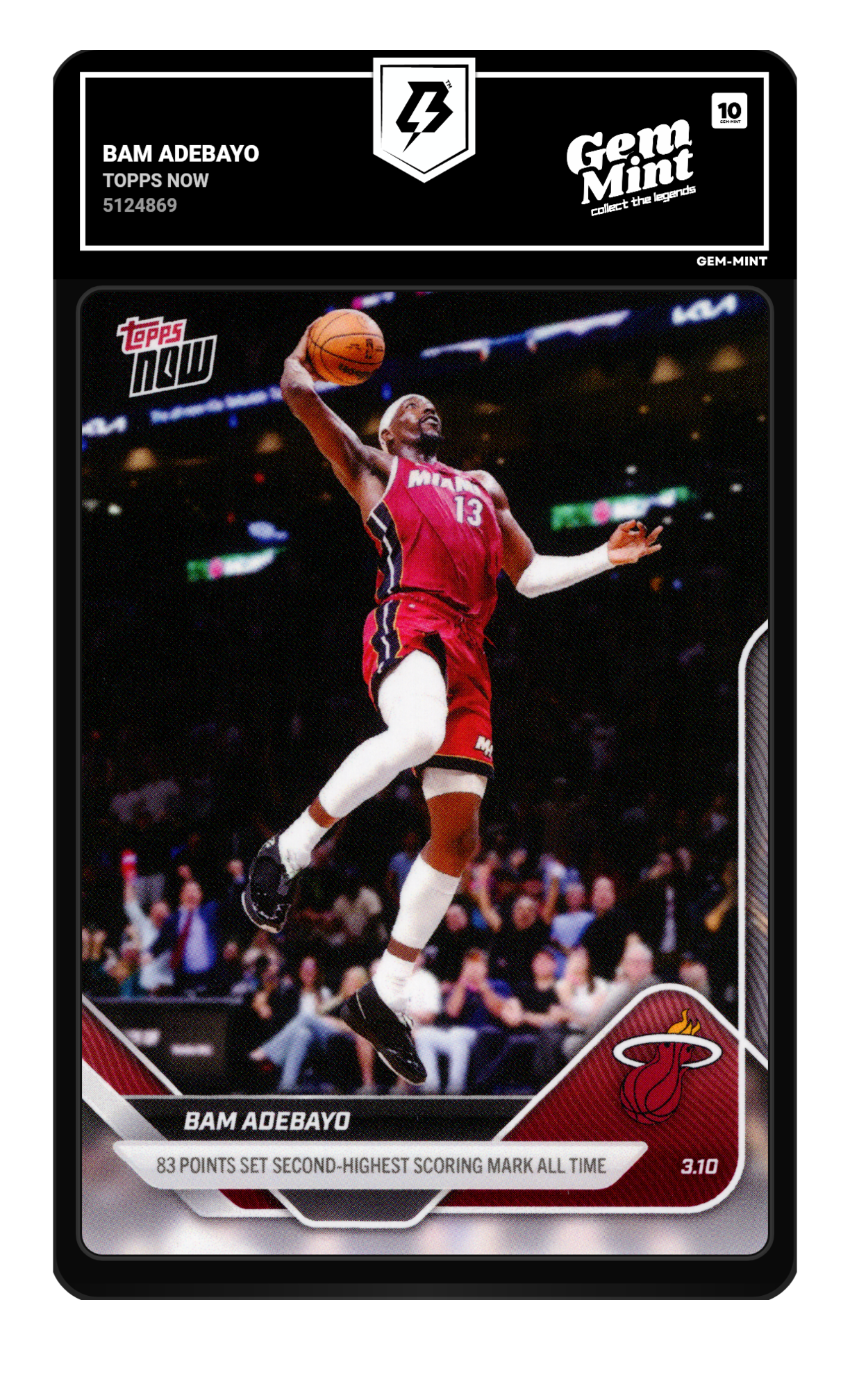 Bam Adebayo graded 10