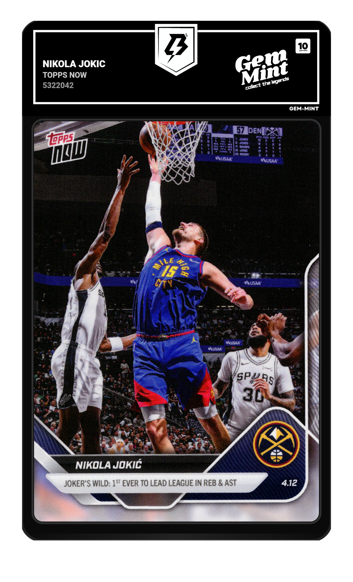Nikola Jokic graded 10