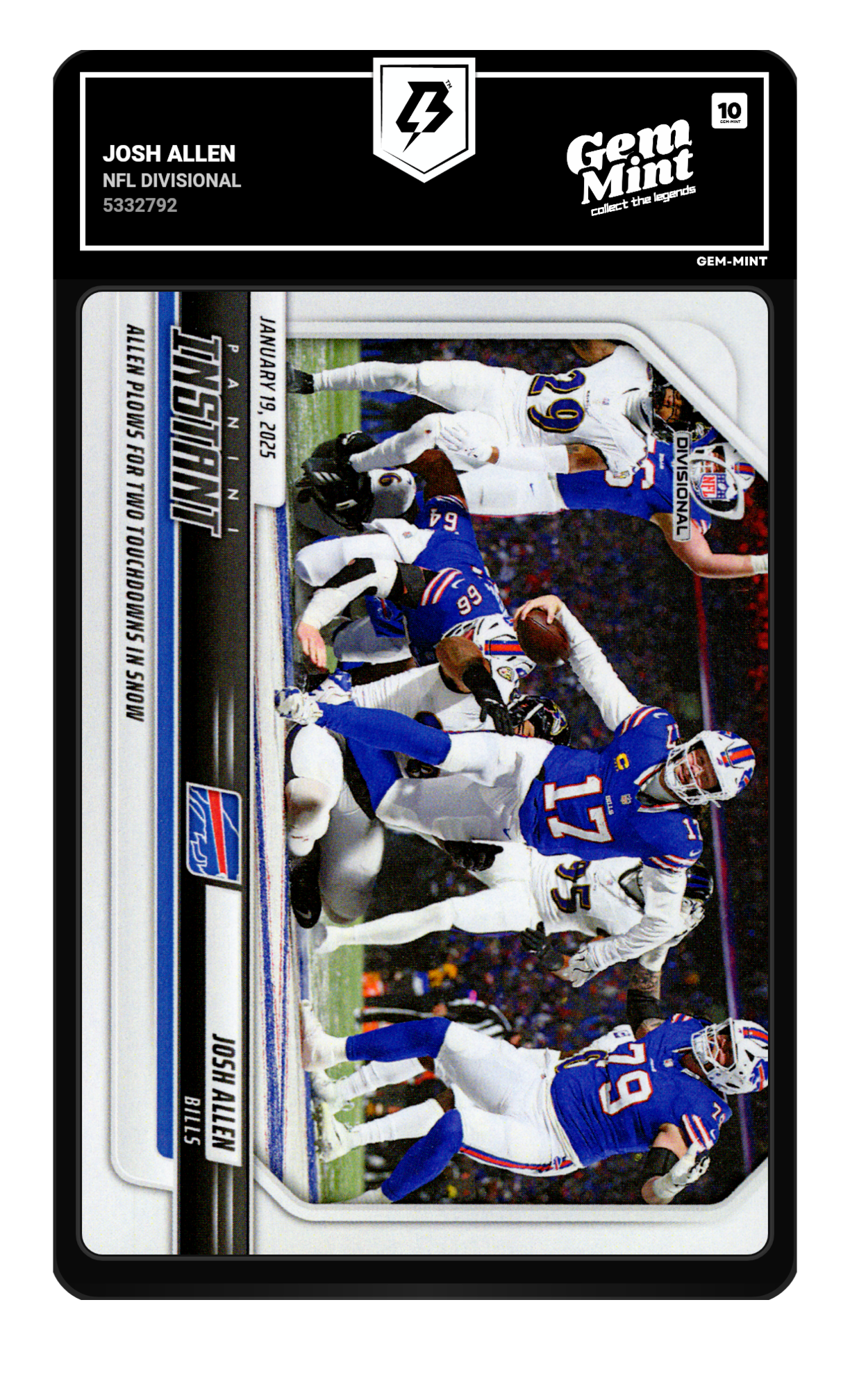 Josh Allen graded 10
