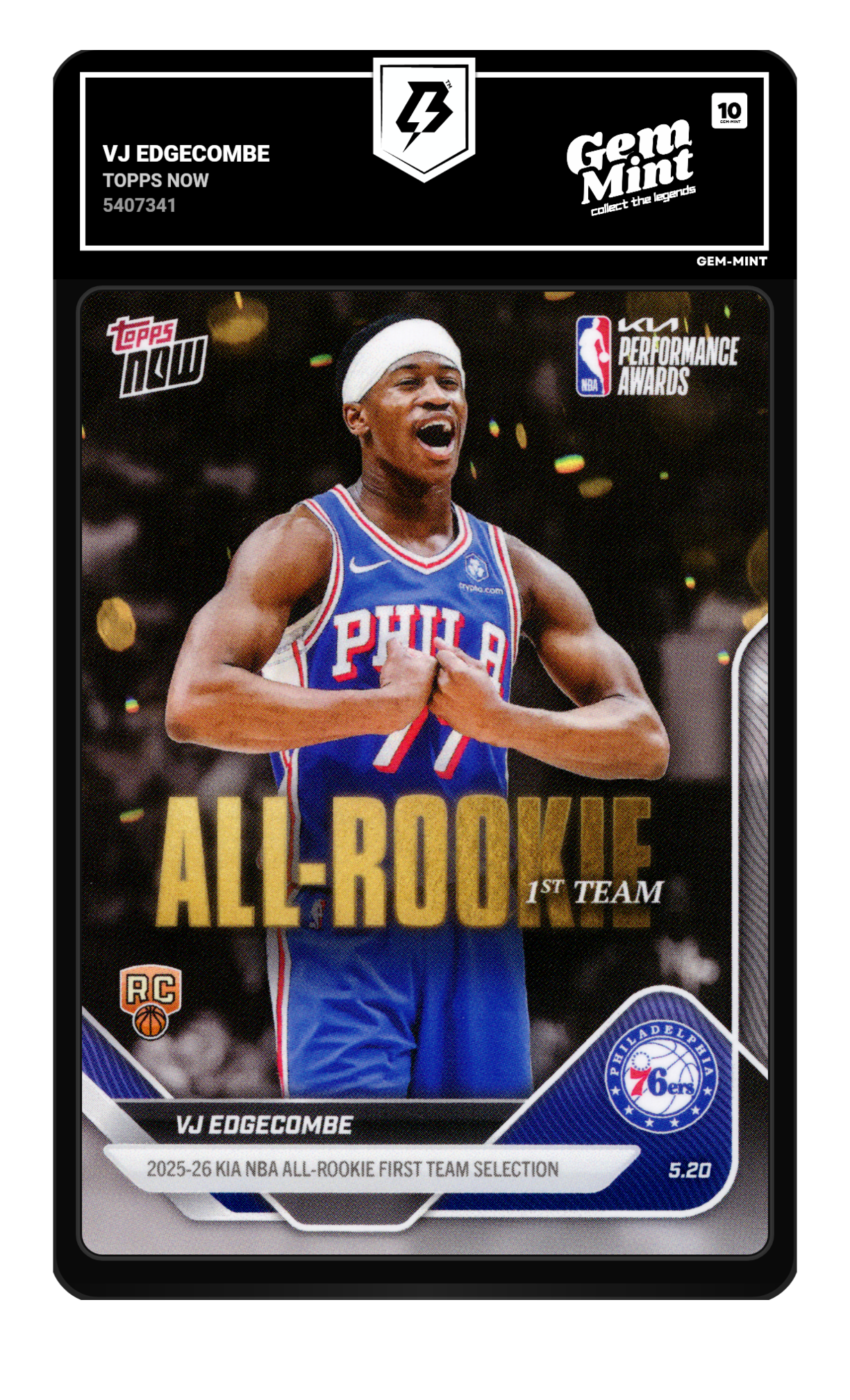 VJ Edgecombe graded 10