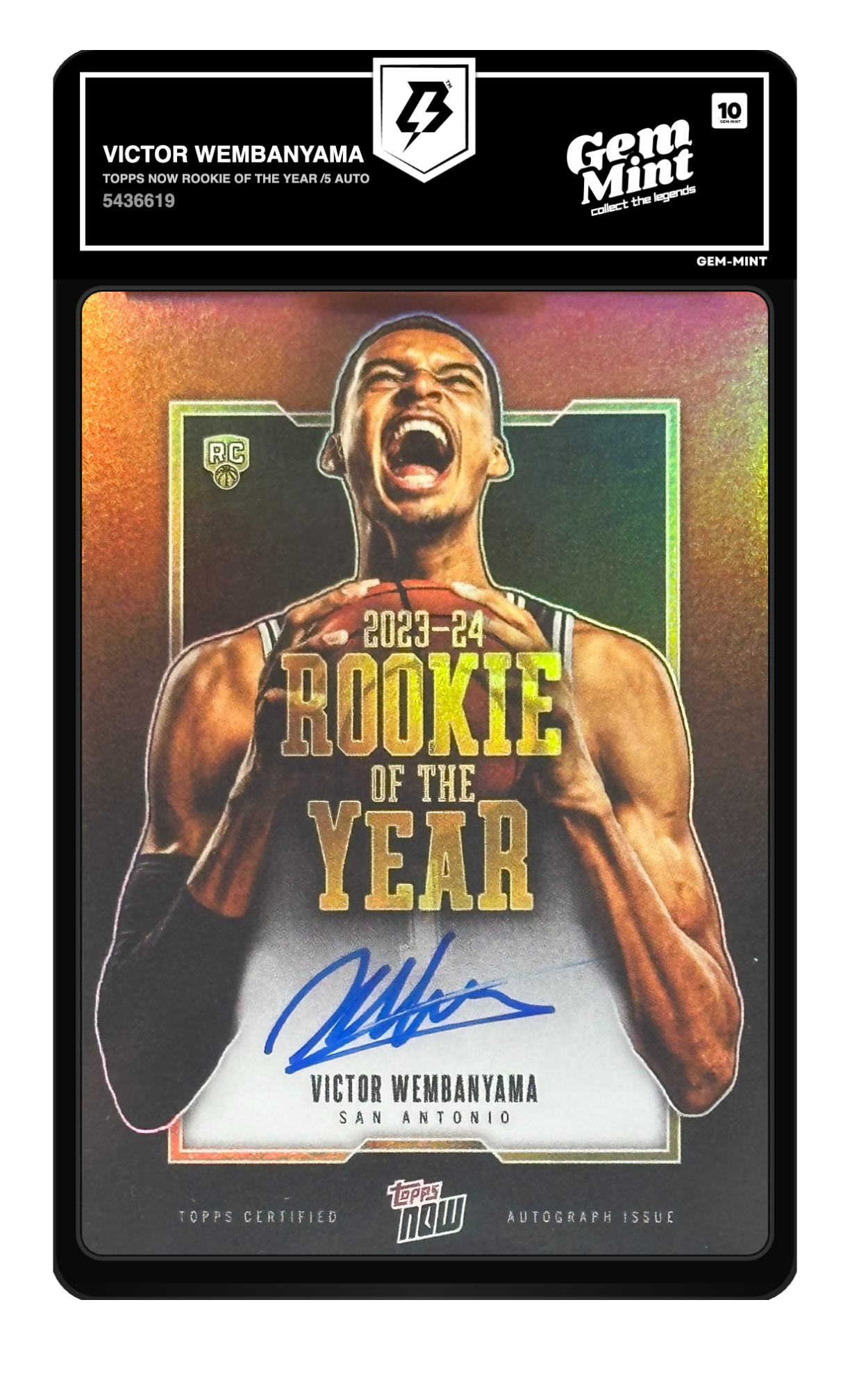 Victor Wembanyama graded 10