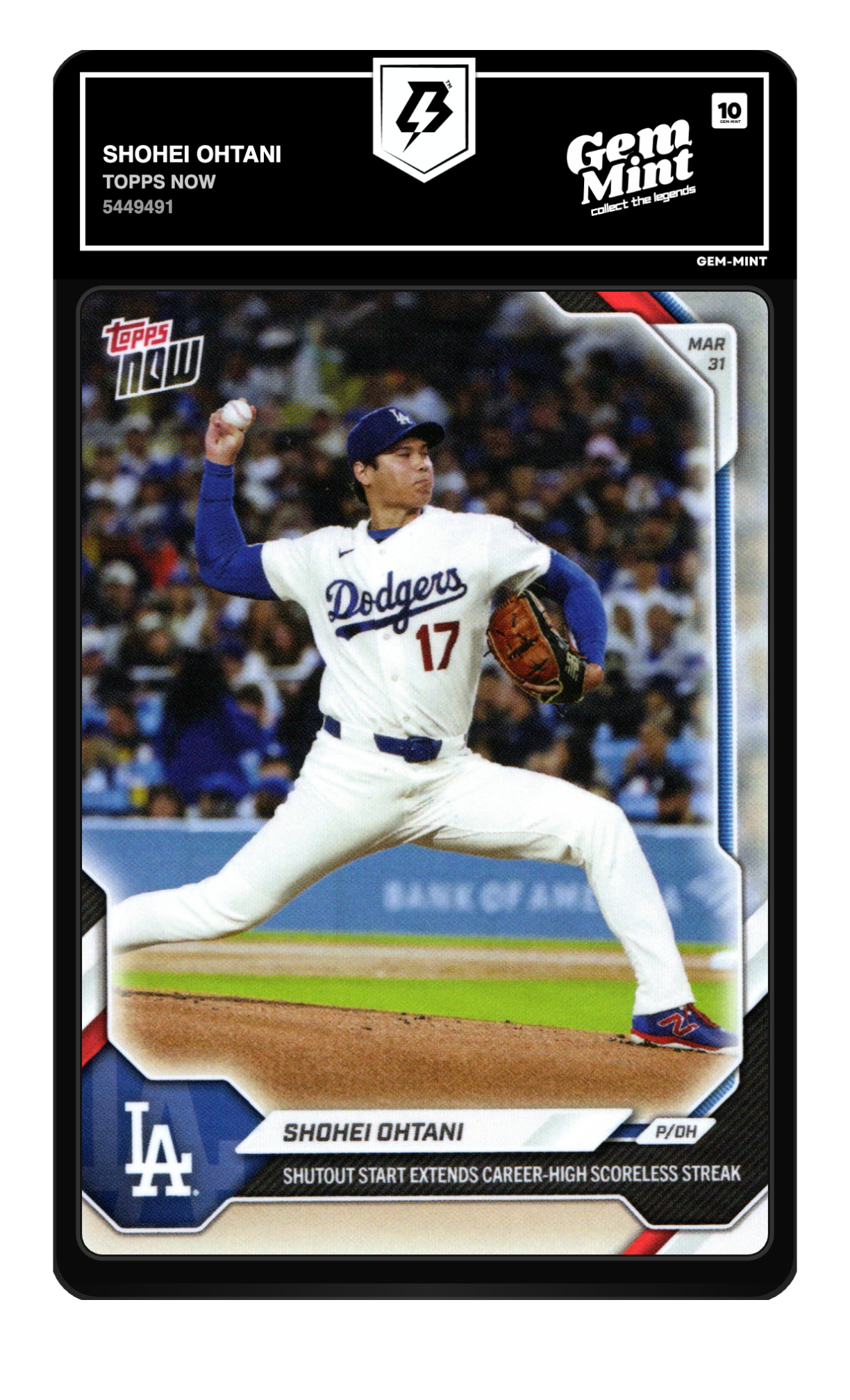 Shohei Ohtani graded 10