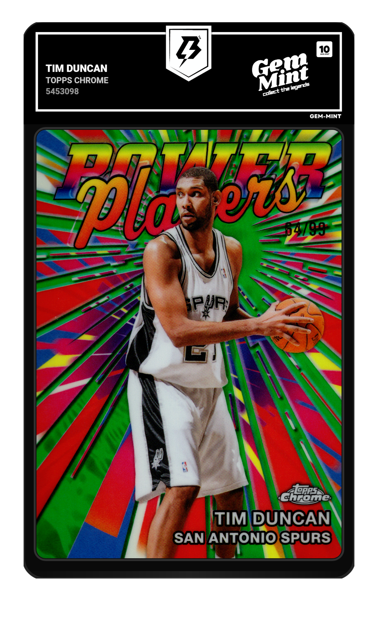 Tim Duncan graded 10