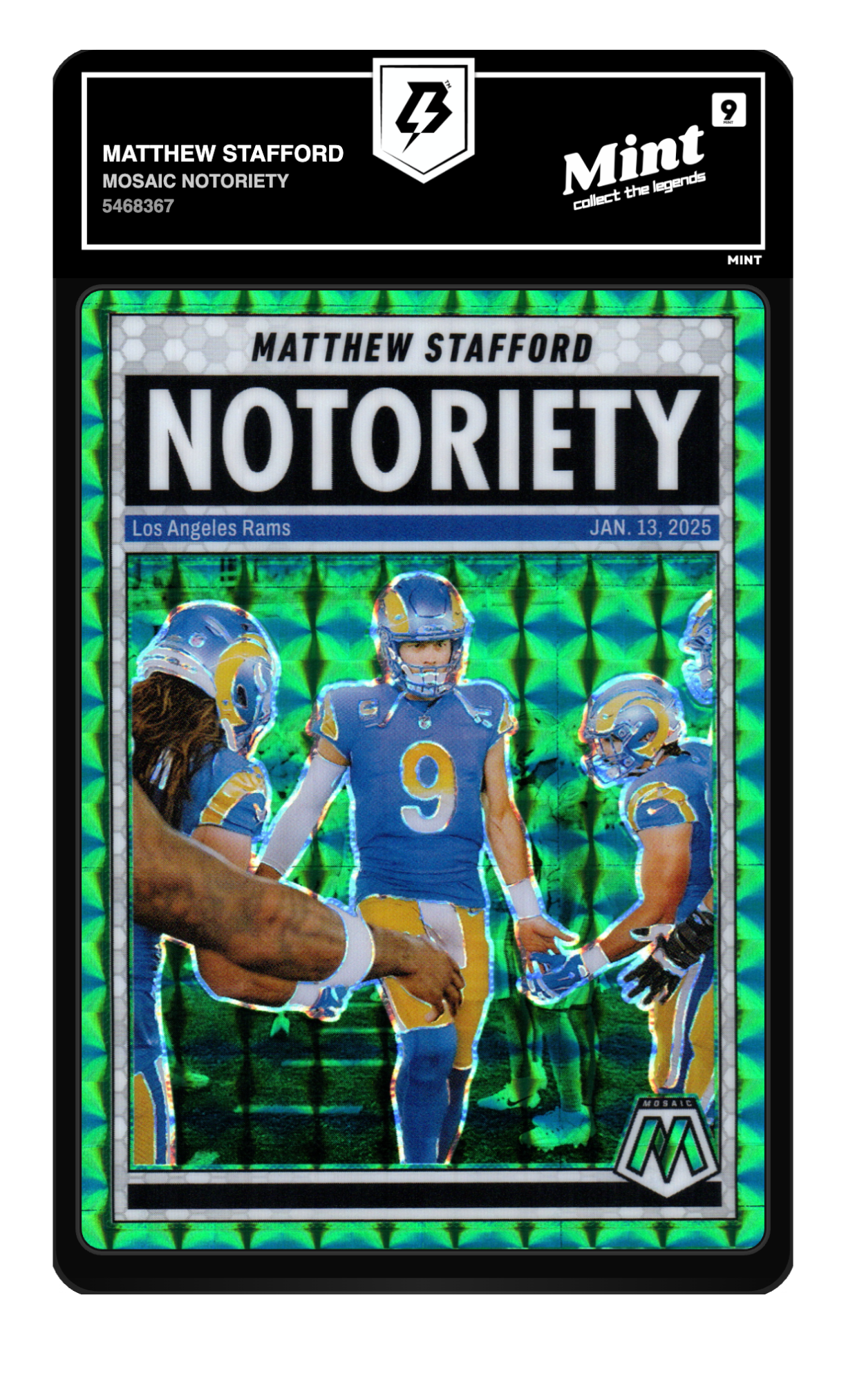 Matthew Stafford graded 9