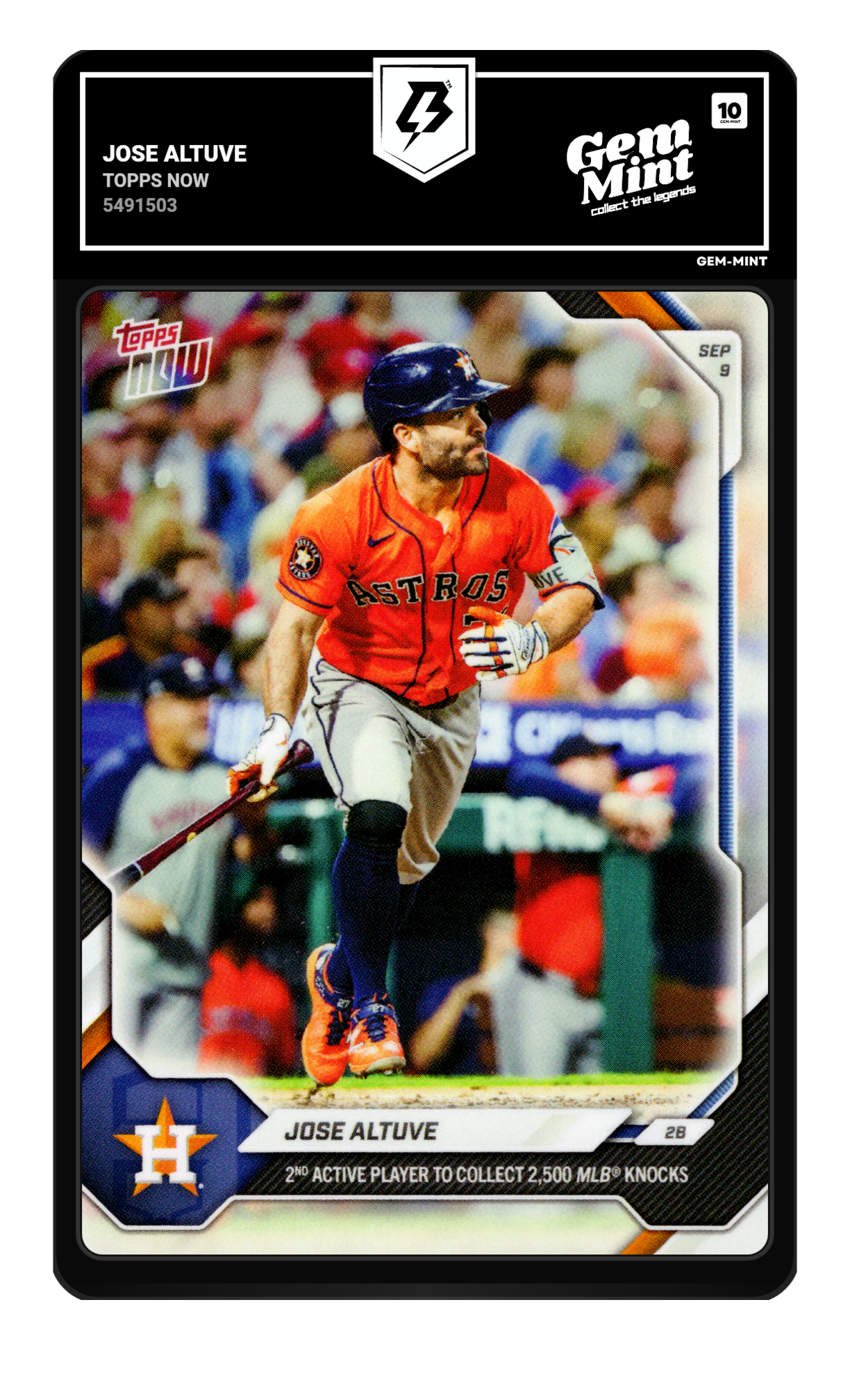 Jose Altuve graded 10